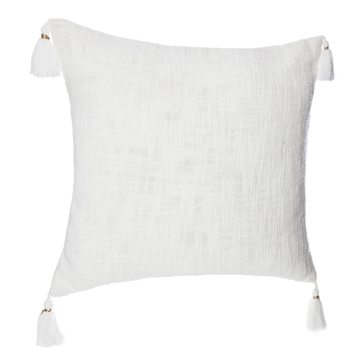 Cushion cover "Slub" White, 40x40 cm
