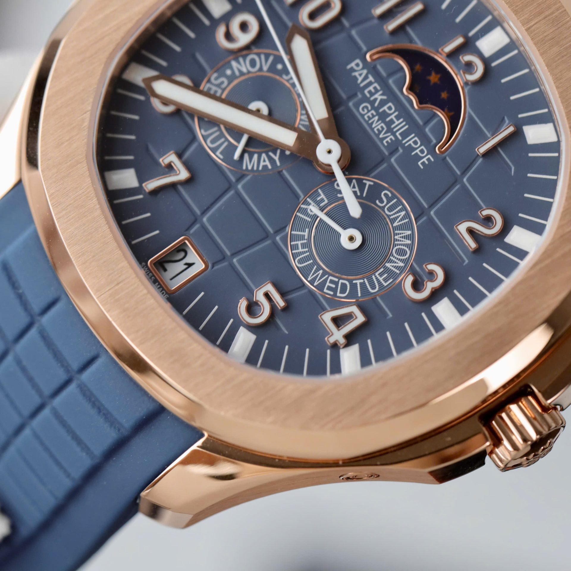 Patek Philippe Best Replica Watch Aquanaut 5261R Automatic Swiss Movement Blue Dial 40mm - Top club