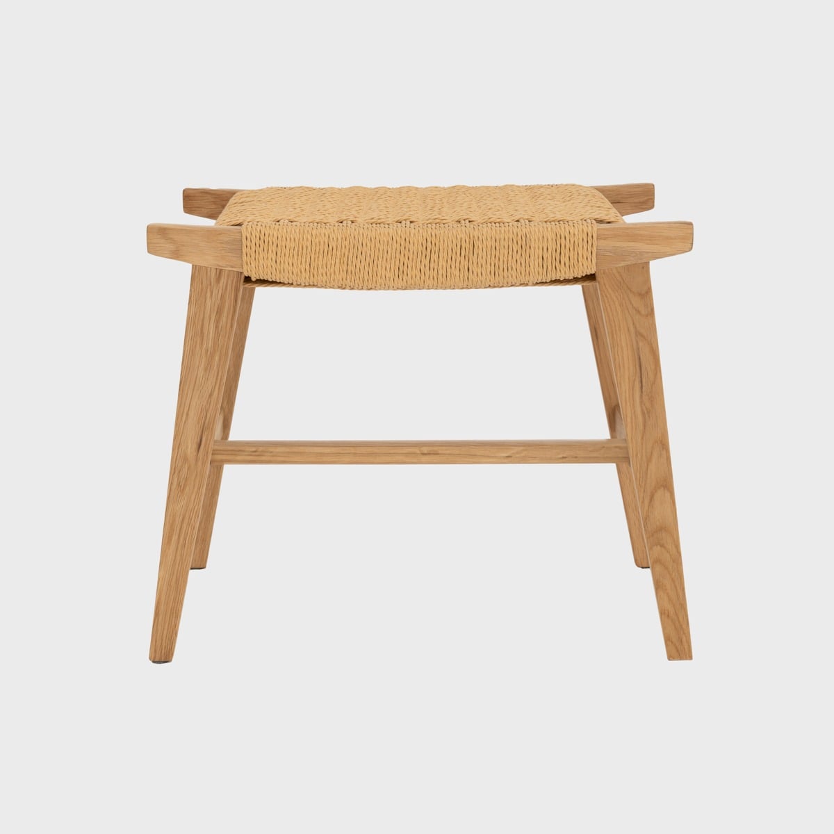 Taboret NOVUM drewniany dębowy naturalny 52x34x42 cm