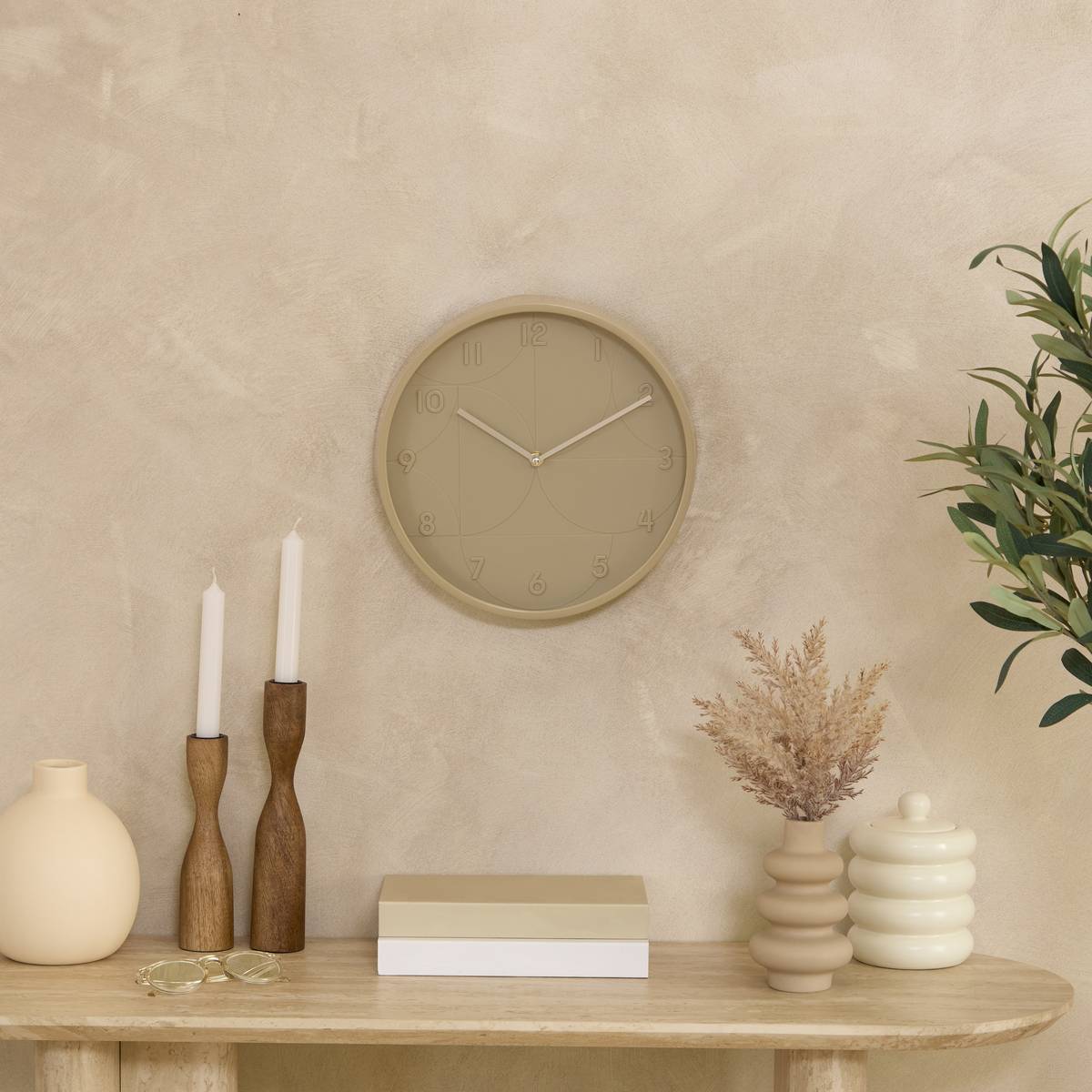 3D Clock "Samy" Sand, 30x4.2 cm