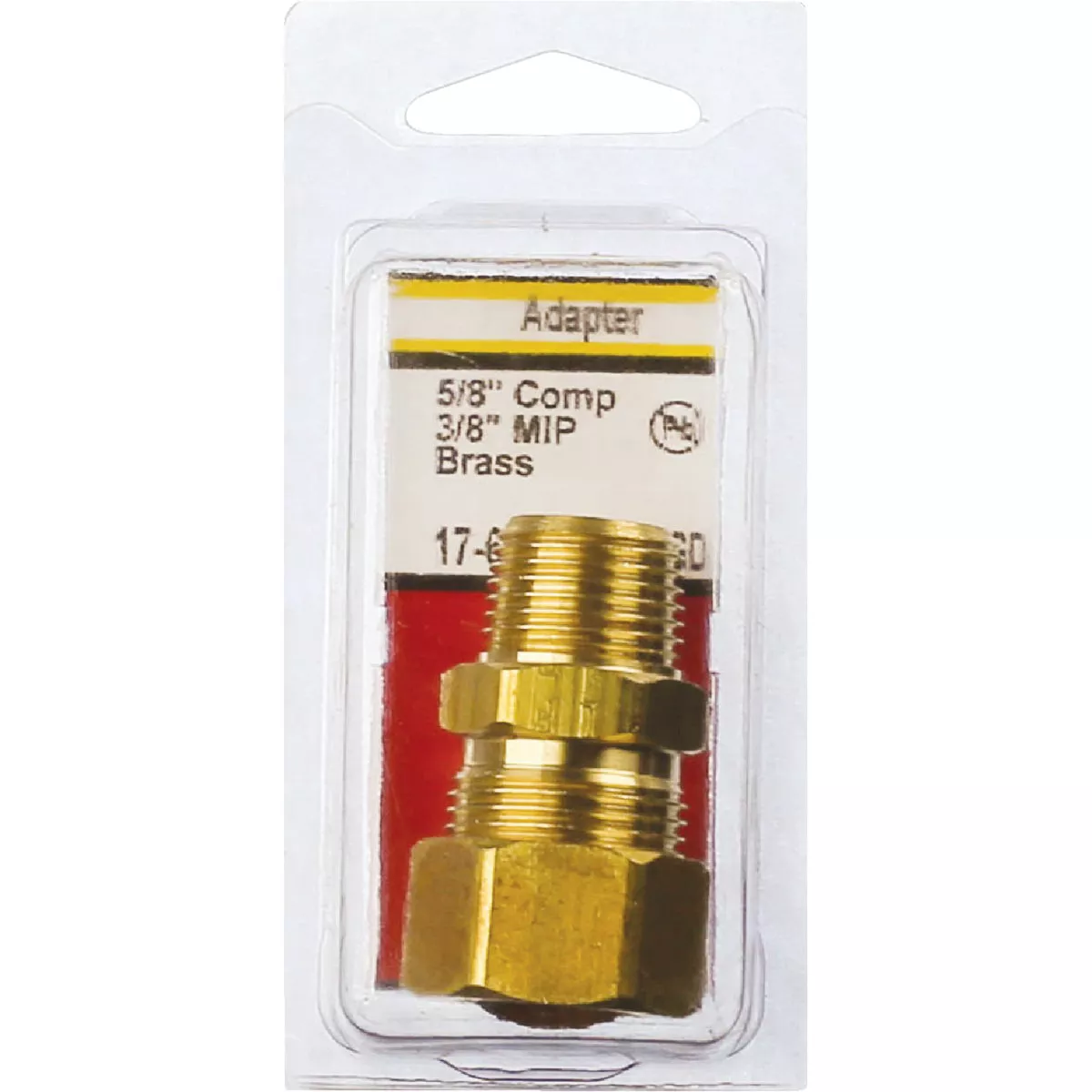 Lasco 5/8 In. C x 3/8 In. MPT Brass Compression Adapter