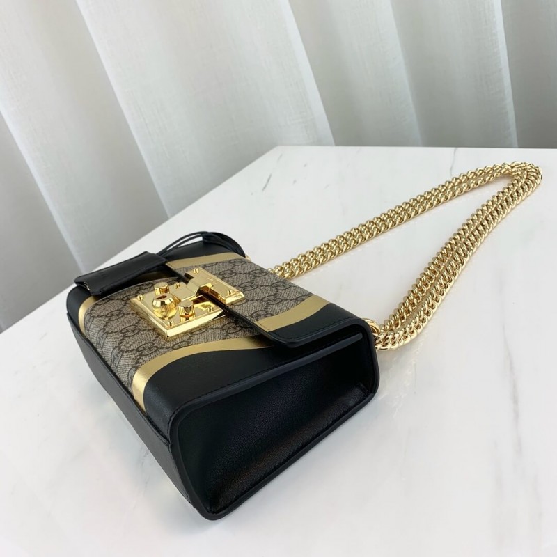 Replica Gucci Padlock Small Gg Shoulder Bag 432182 Black1:1High-quality replica