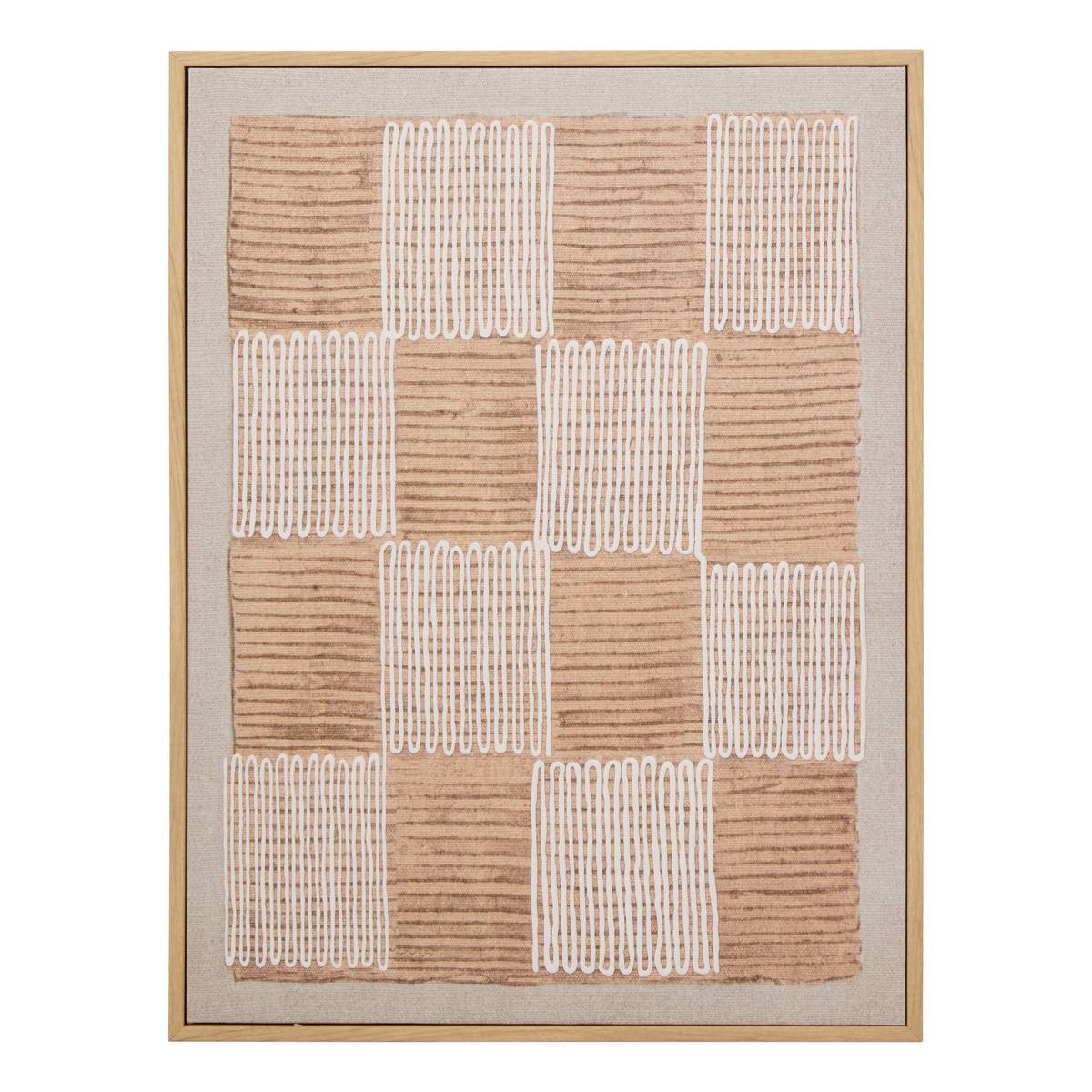 Framed canvas print "Baka" Brown, 30x40 cm