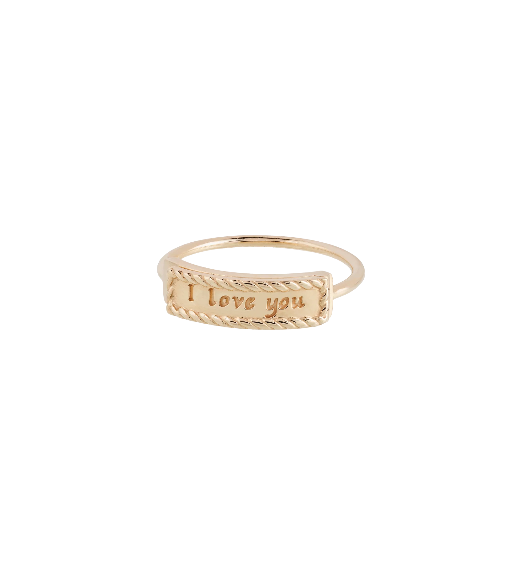Secret Loving Message Ring 14K