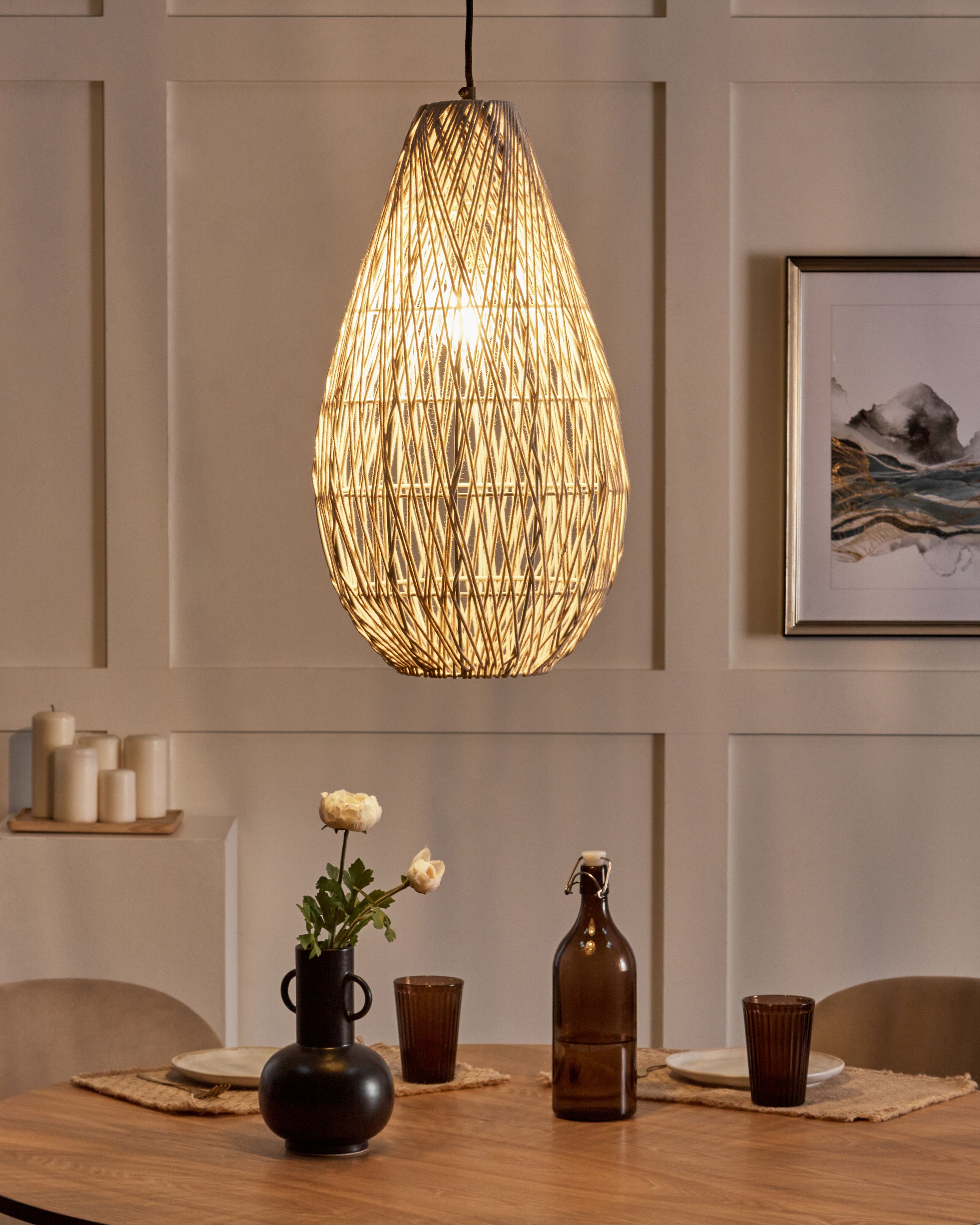 Pendant Lamp ANNOTTO Cotton Beige