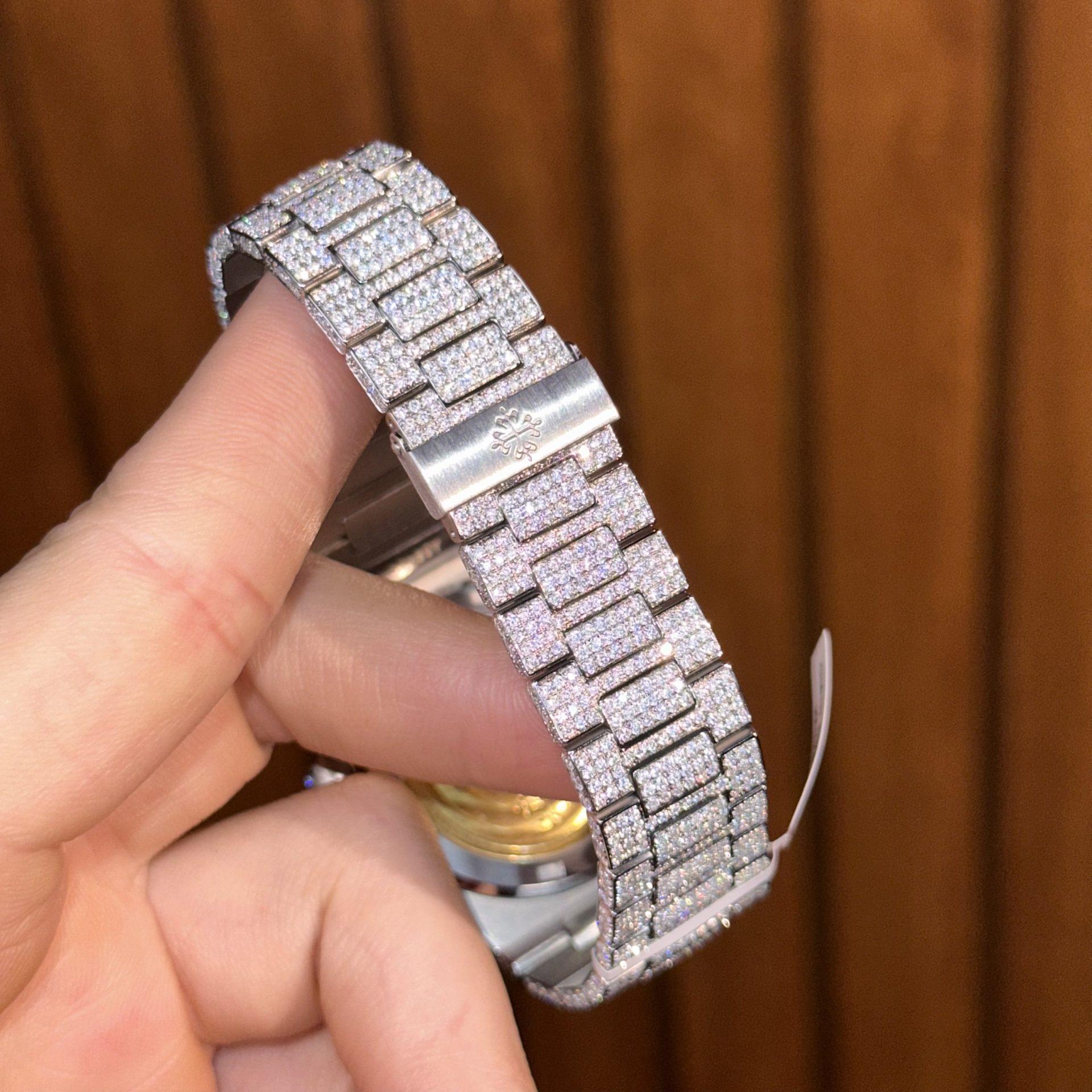 Patek Philippe Replica 1:1 Watch Nautilus 5719 Full Diamond Moissanite Hong Kong 40mm - Top club