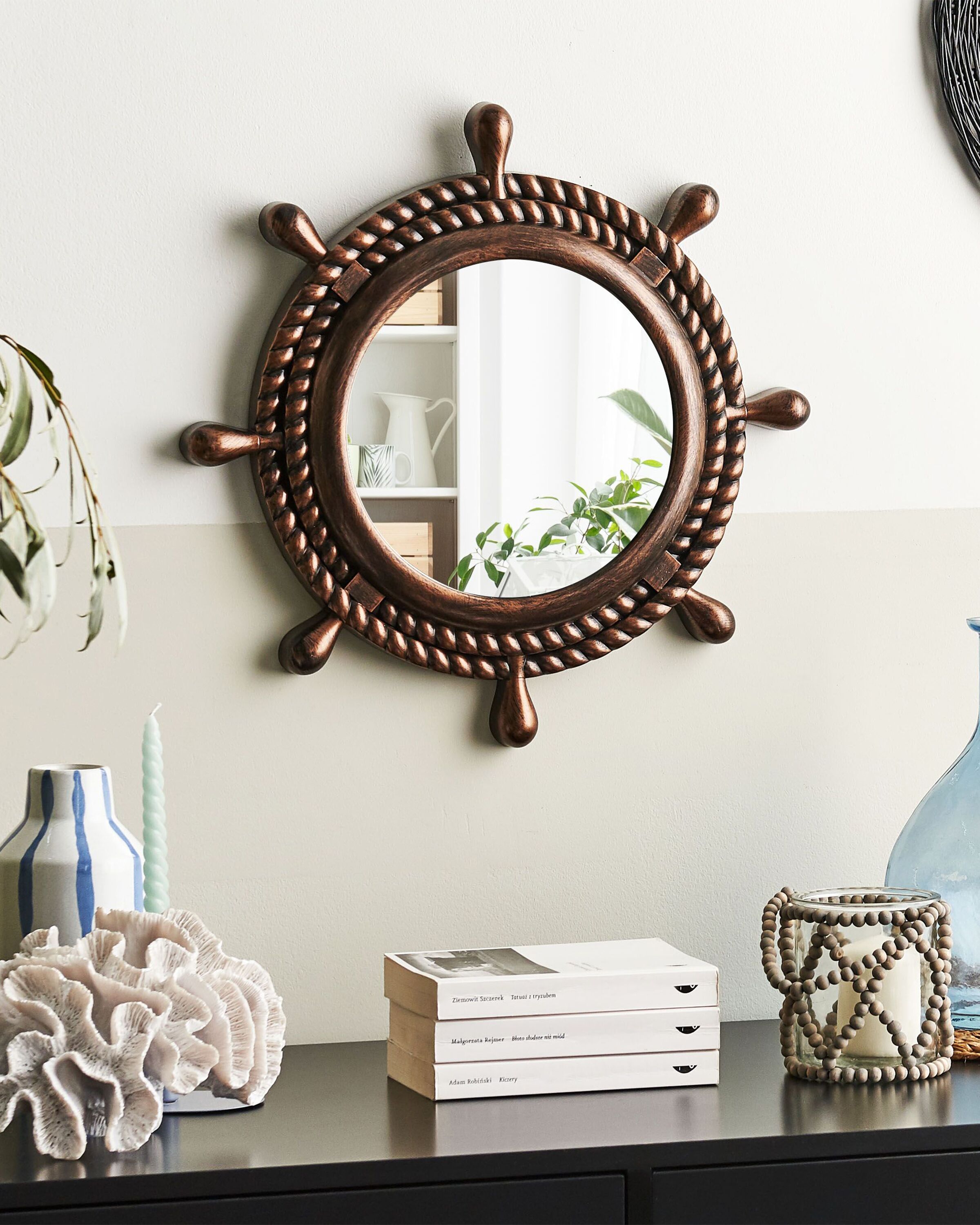 Wall Mirror GORMAZ 46 cm 46 cm Brown
