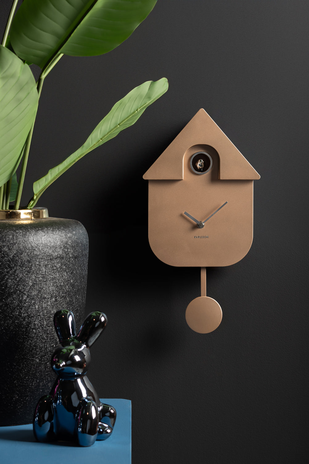 Karlsson - Wall Clock Modern Cuckoo Metallic