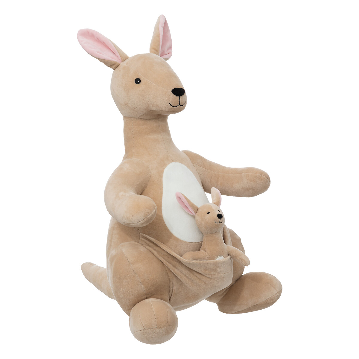 "Blake" XL kangaroo soft toy Beige, H.63 cm