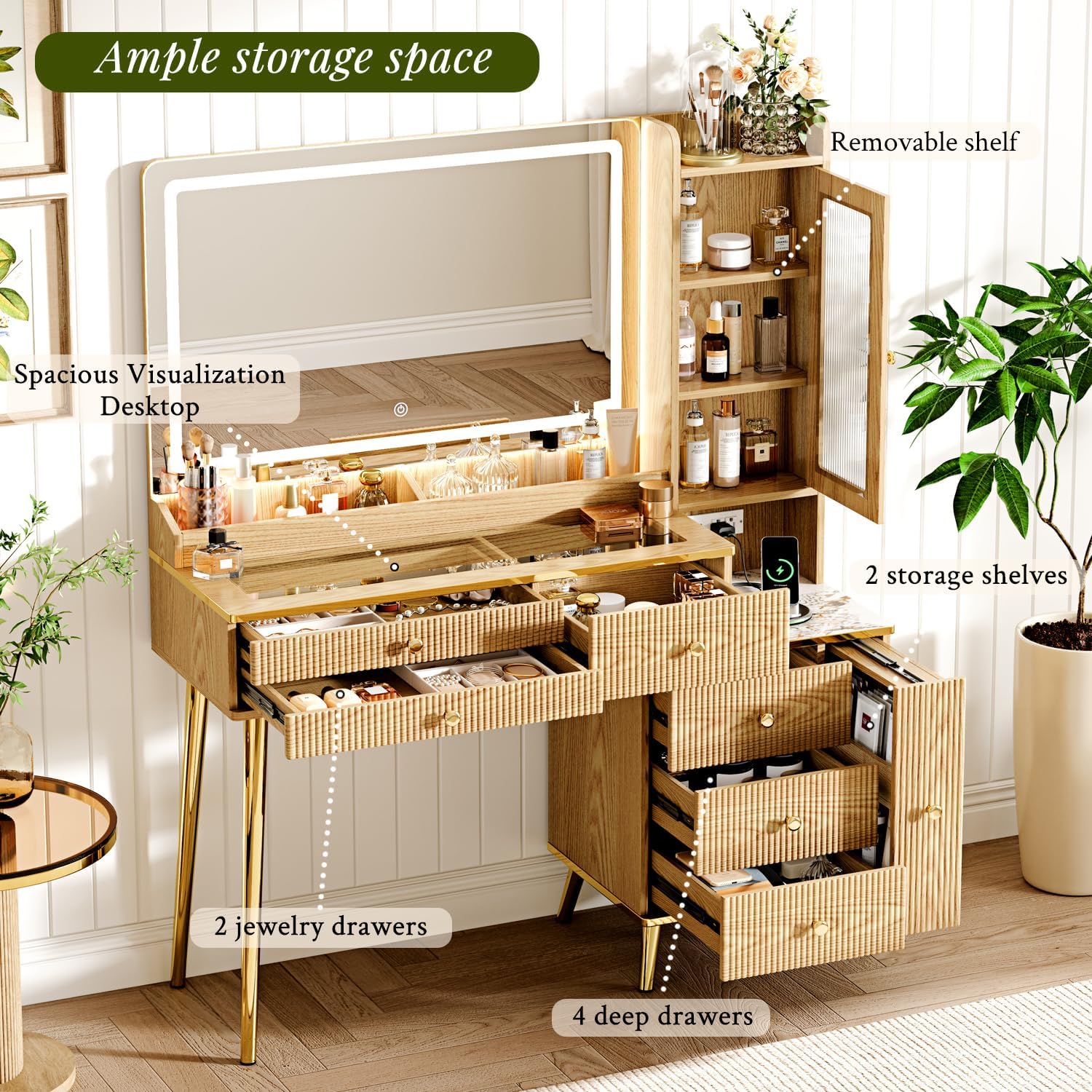 Vanity Desk with 35.12