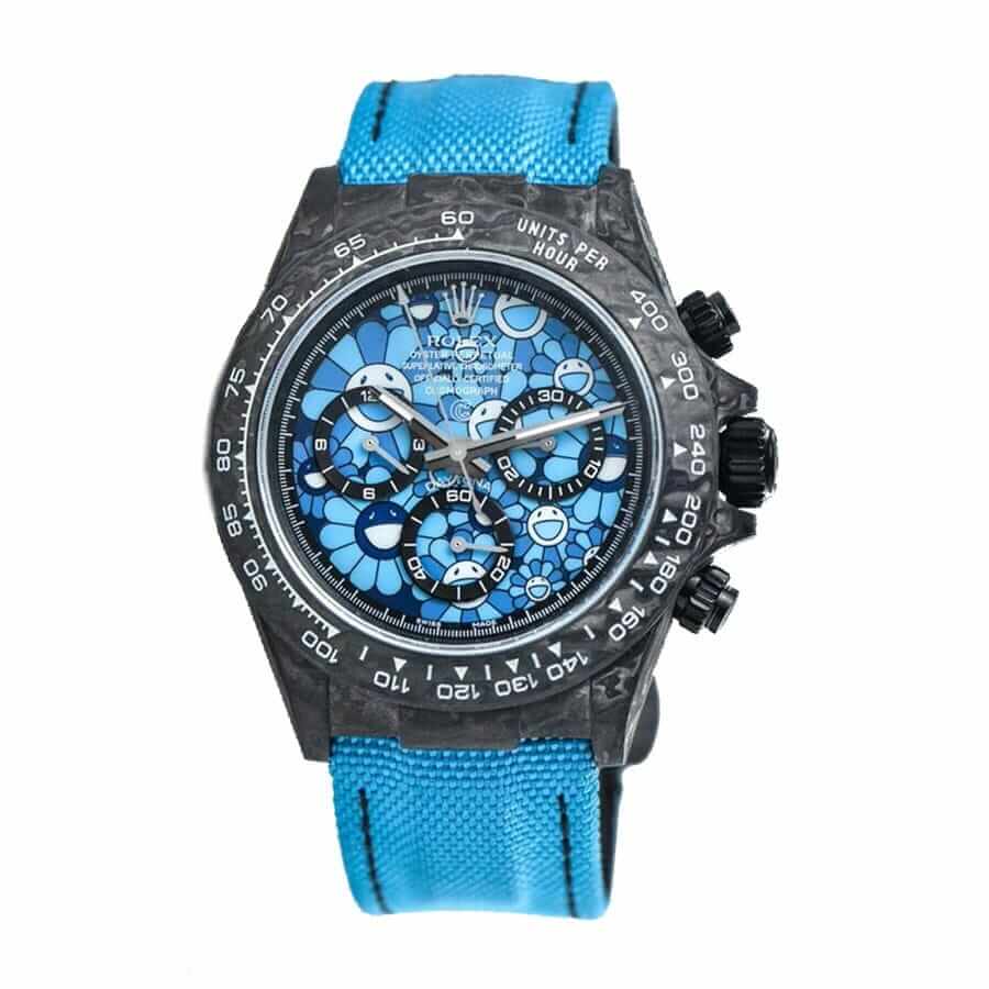 Rolex Daytona Cosmograph Blue Sun Flower Pattern Dial Replica - Elite Watch Atelier
