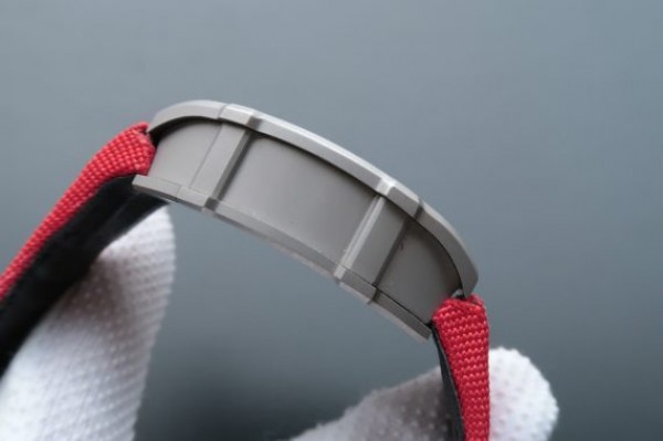 Replica Richard Mille RM027 SS Skeleton Dial Gray Inner Bezel Red Nylon Strap 6T51 - Top club
