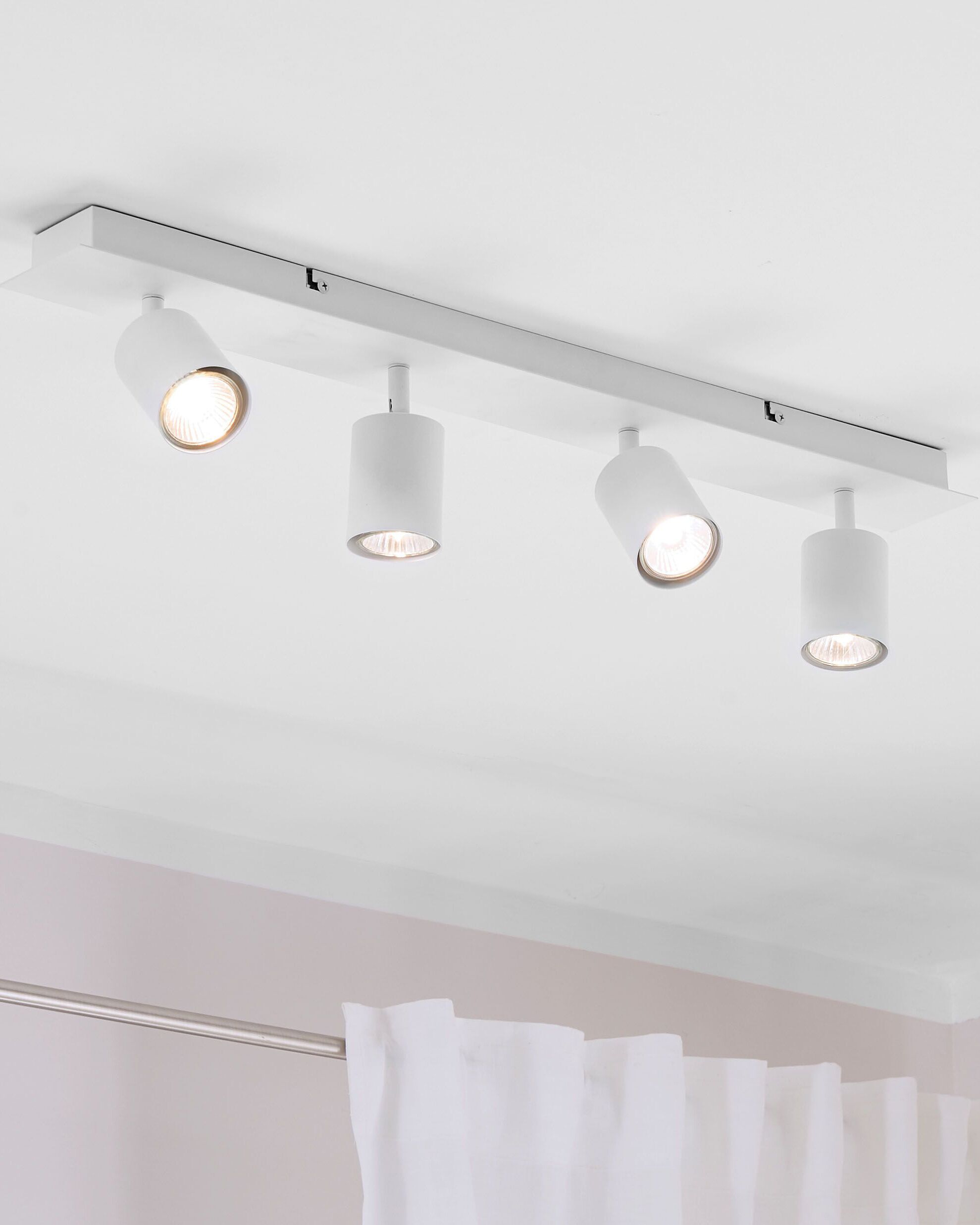 4 Light Spotlight TIGRIS Adjustable Metal White