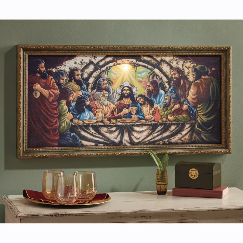 Ornate Framed Last Supper Art - MIDNIGHT VELVET CATALOG