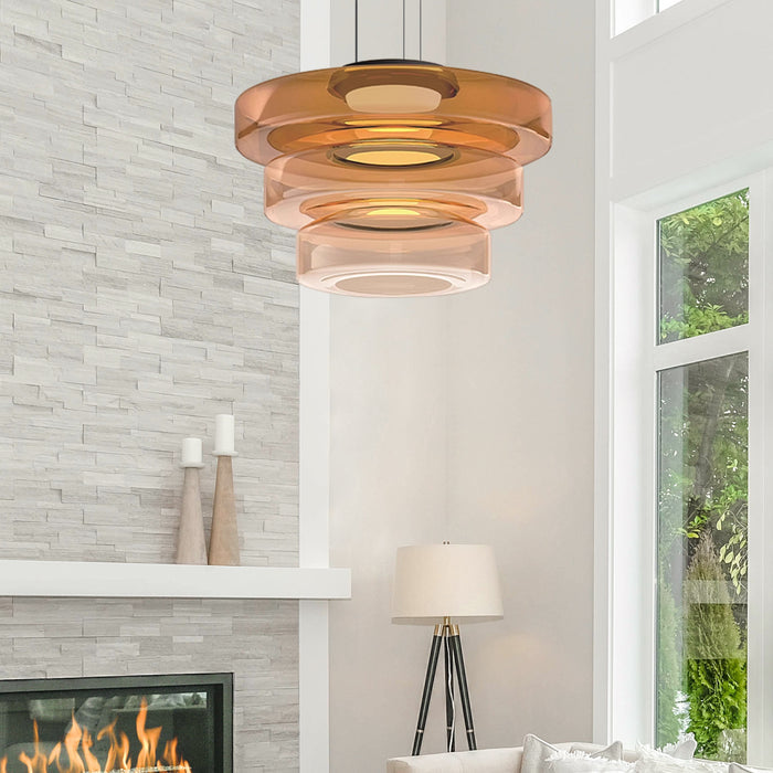 CraftNova – Bauhaus Glaspendellamp met Verstelbare Ophanging