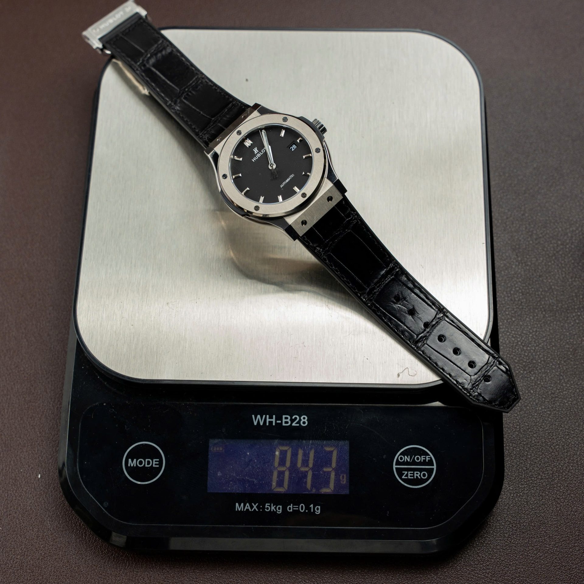 Hublot Classic Fusion Titanium Black Copies Watch Movement SW300 Weight 84 Gram Custom 42mm - Elite Watch Atelier