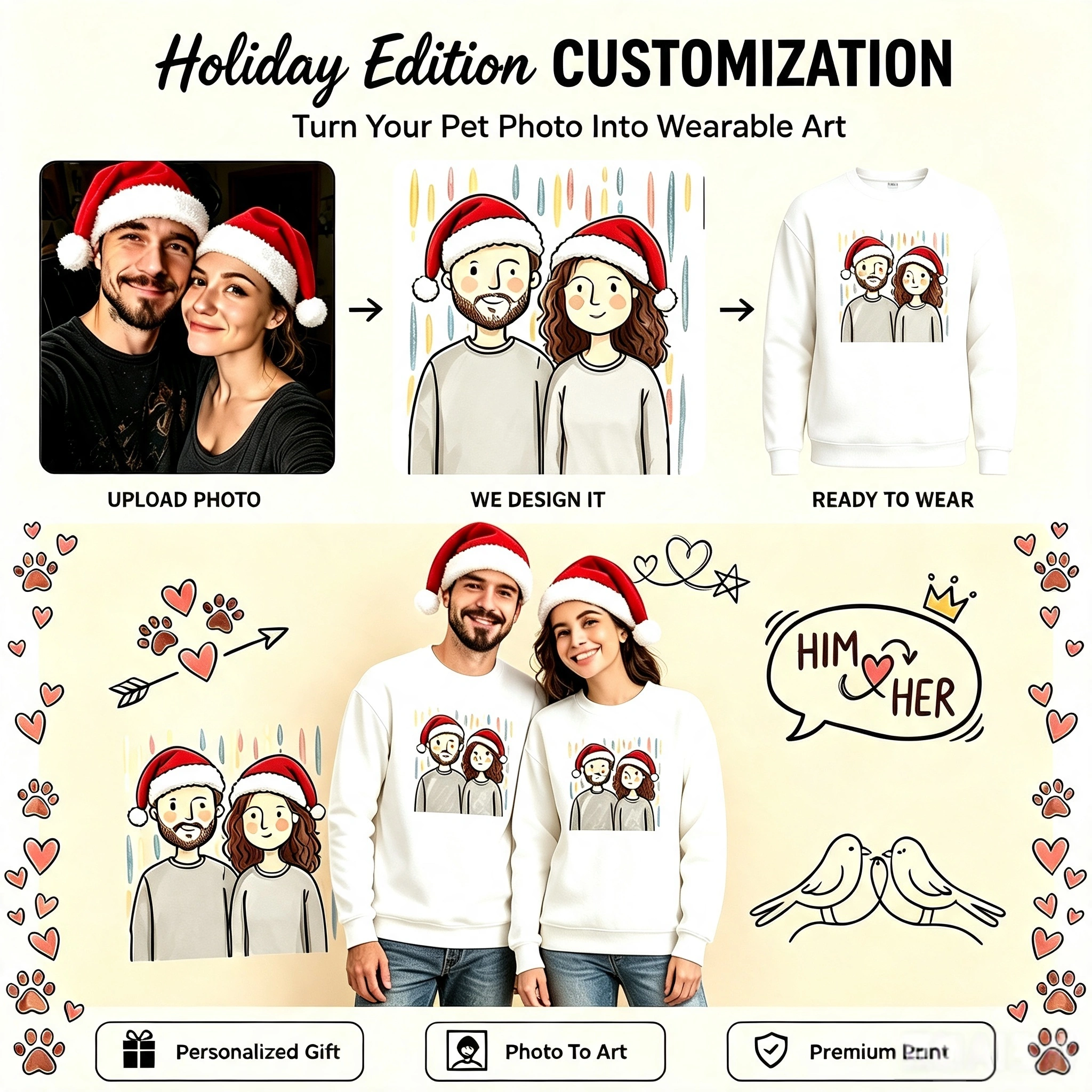 Holiday Edition | Custom Photo Sweatshirt