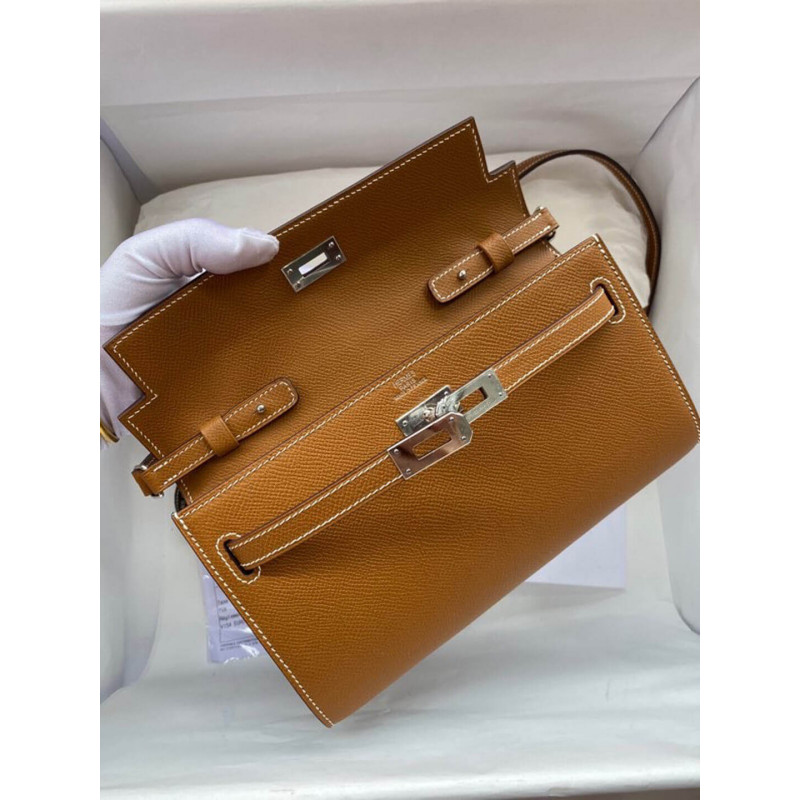 Replica Hermes Kelly Wallet To Go Woc 499041 Brown1:1High-quality replica