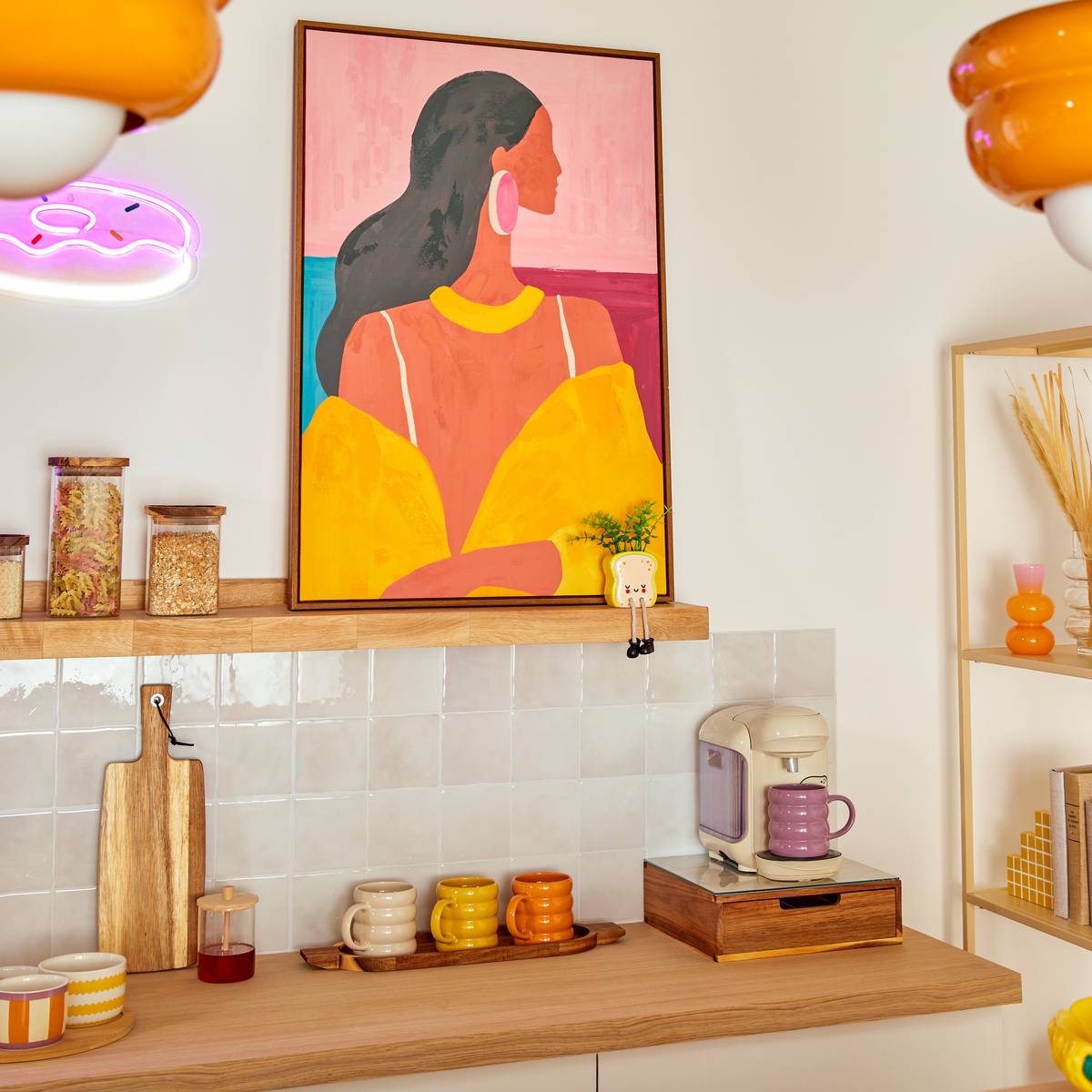 Framed Painting "Martha" Multicolor, 60x90 cm