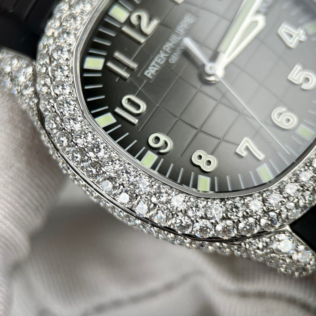 Patek Philippe Replica Watch Aquanaut 5167 Custom Moissanite Diamonds 3K Factory 40mm - Top club
