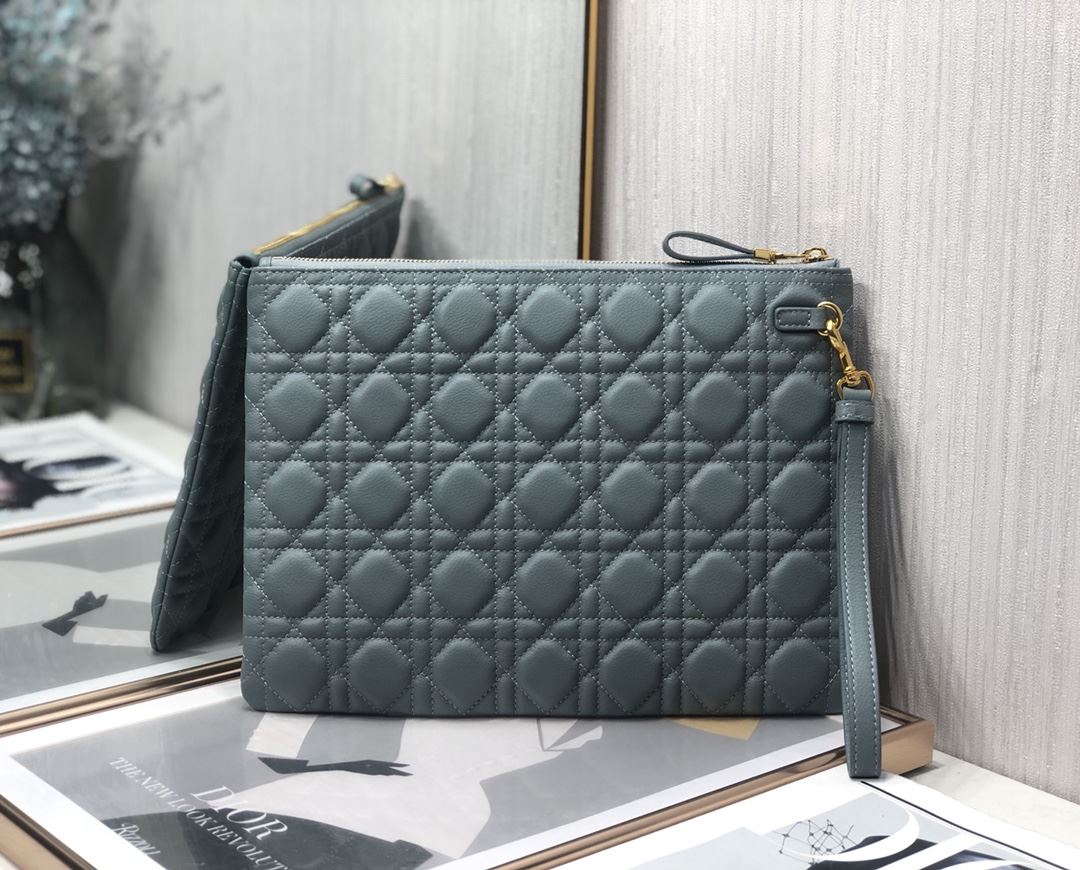 Lagre Dior Caro Daily Pouch Pink/Black/Blue/Brown For Women‎ 12in/30cm CD S5086UWHC_M81P1:1High-quality replica