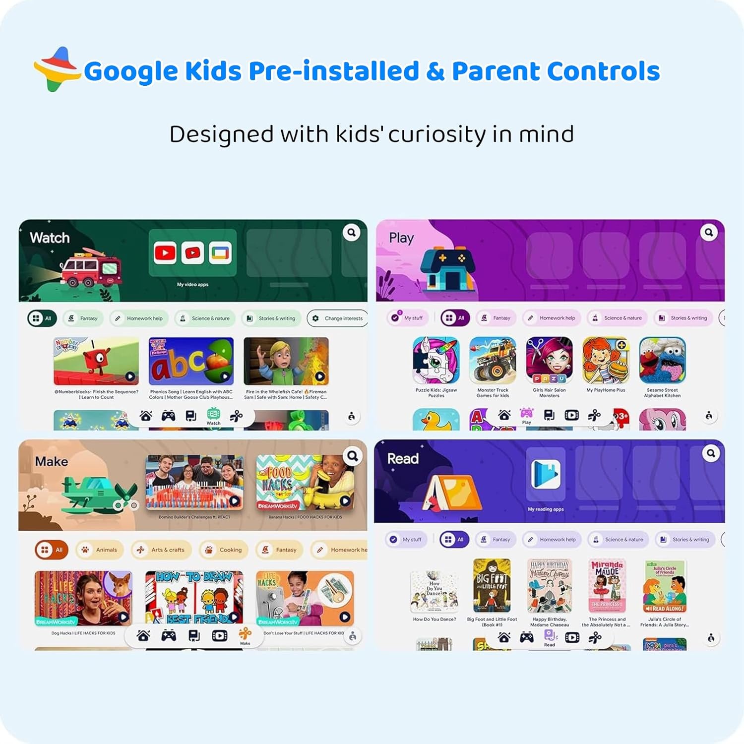 COLORROOM 2026 Upgraded Android 15 Tablet, 10inch Kids Tablet, Octa-core CPU, 10GB+64GB+1TB Expand Tablets for Kids with Kids Space, Parental Control, 6000mAh Big Battery,Touchscreen Tableta,Blue