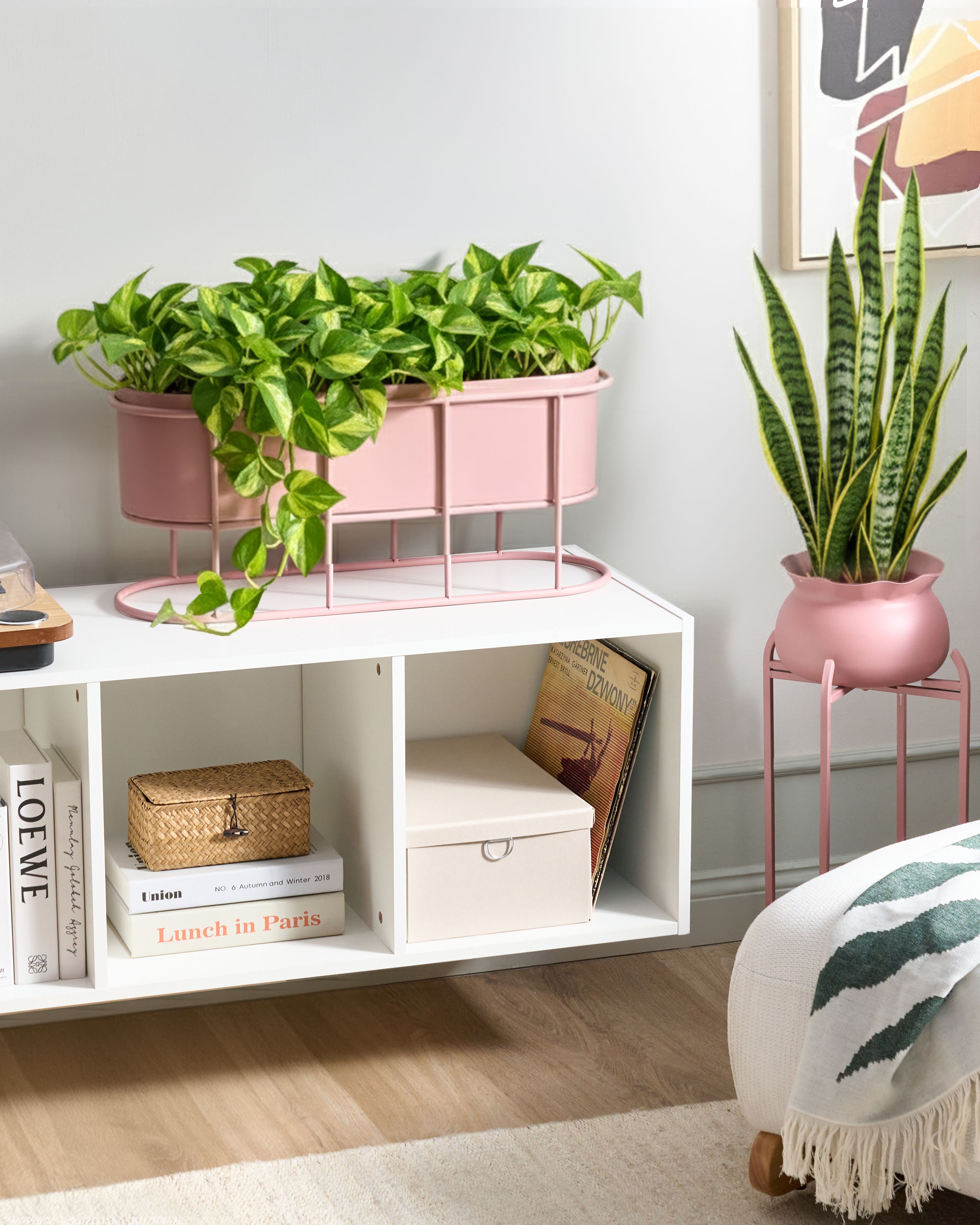 Plant Stand SUMIRE Metal 64 cm Pink