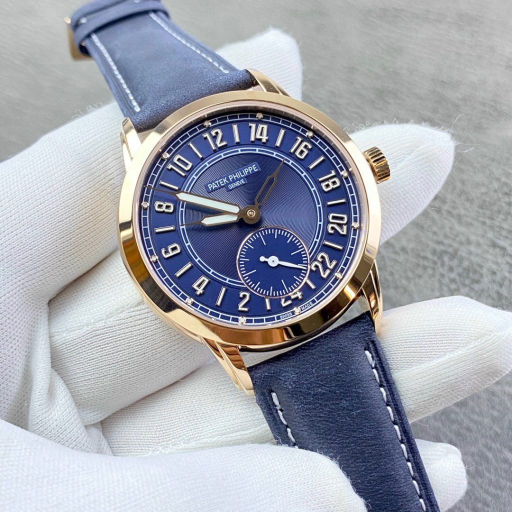 Patek Philippe Replica Watches Calatrava 5224R Rubber Strap GR Factory 42mm - Elite Watch Atelier