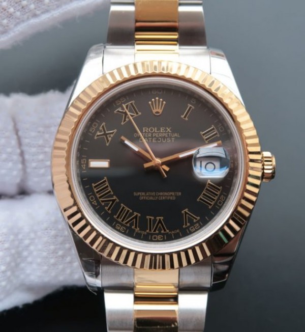 Replica Rolex DateJust II 126333 SS/YG Gray Dial SS/YG Bracelet - Elite Watch Atelier