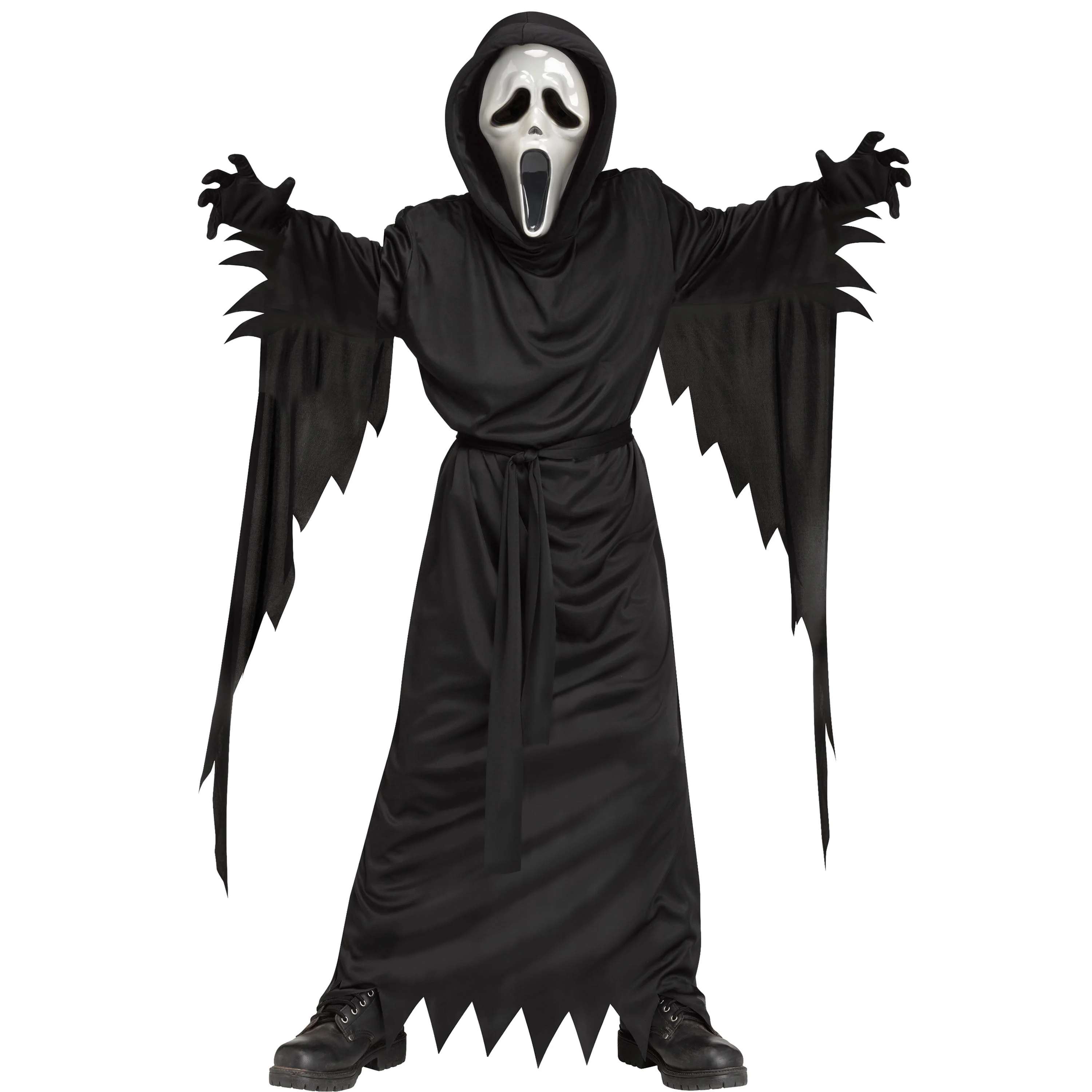 Officially Licensed Bleeding Ghost Face Halloween Costume for Children, by Fun World - Image 2 Officially Licensed Bleeding Ghost Face Halloween Costume for Children, by Fun World - Image 2