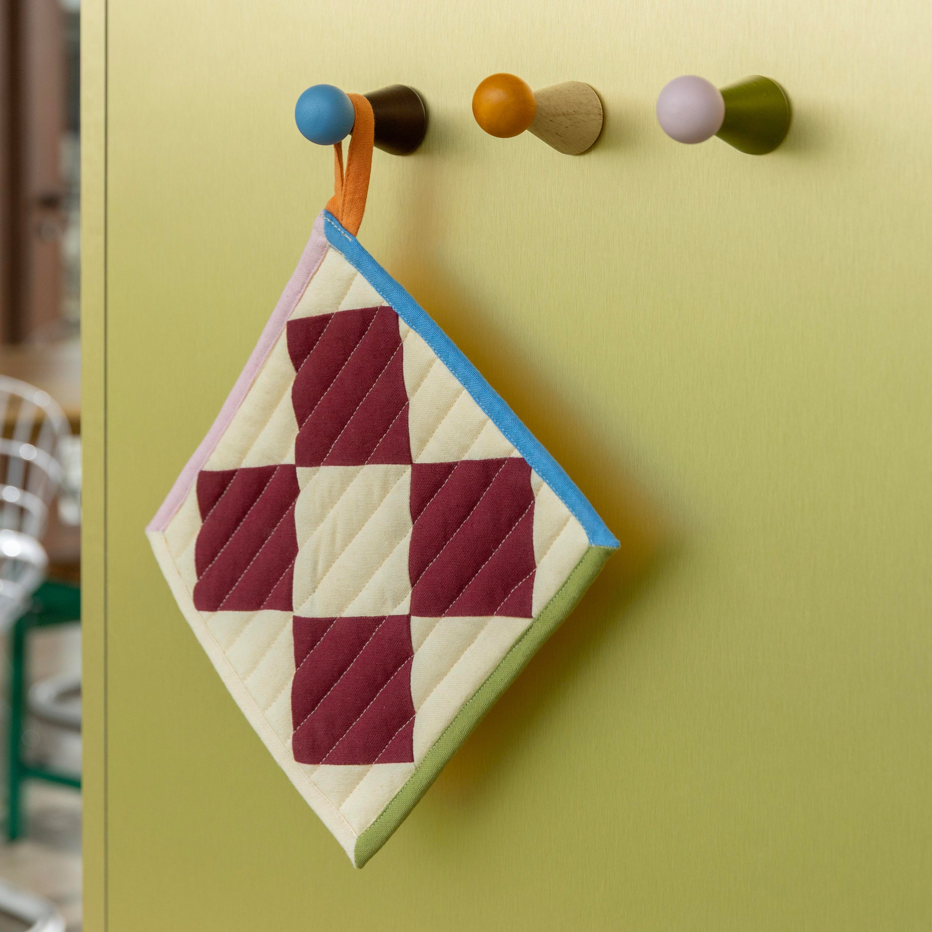 &k amsterdam Stitch Pannenlap - Check