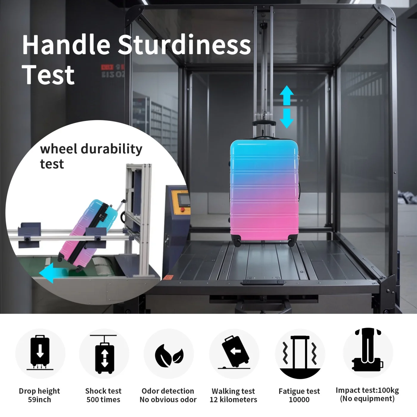 3 Piece Luggage Sets, Hard Shell Suitcase 20/24/28 Inches with TSA Lock and Spinner Wheels, Expandable Lightweight Travel Luggage for Men Women, Multicolor purple - Image 24