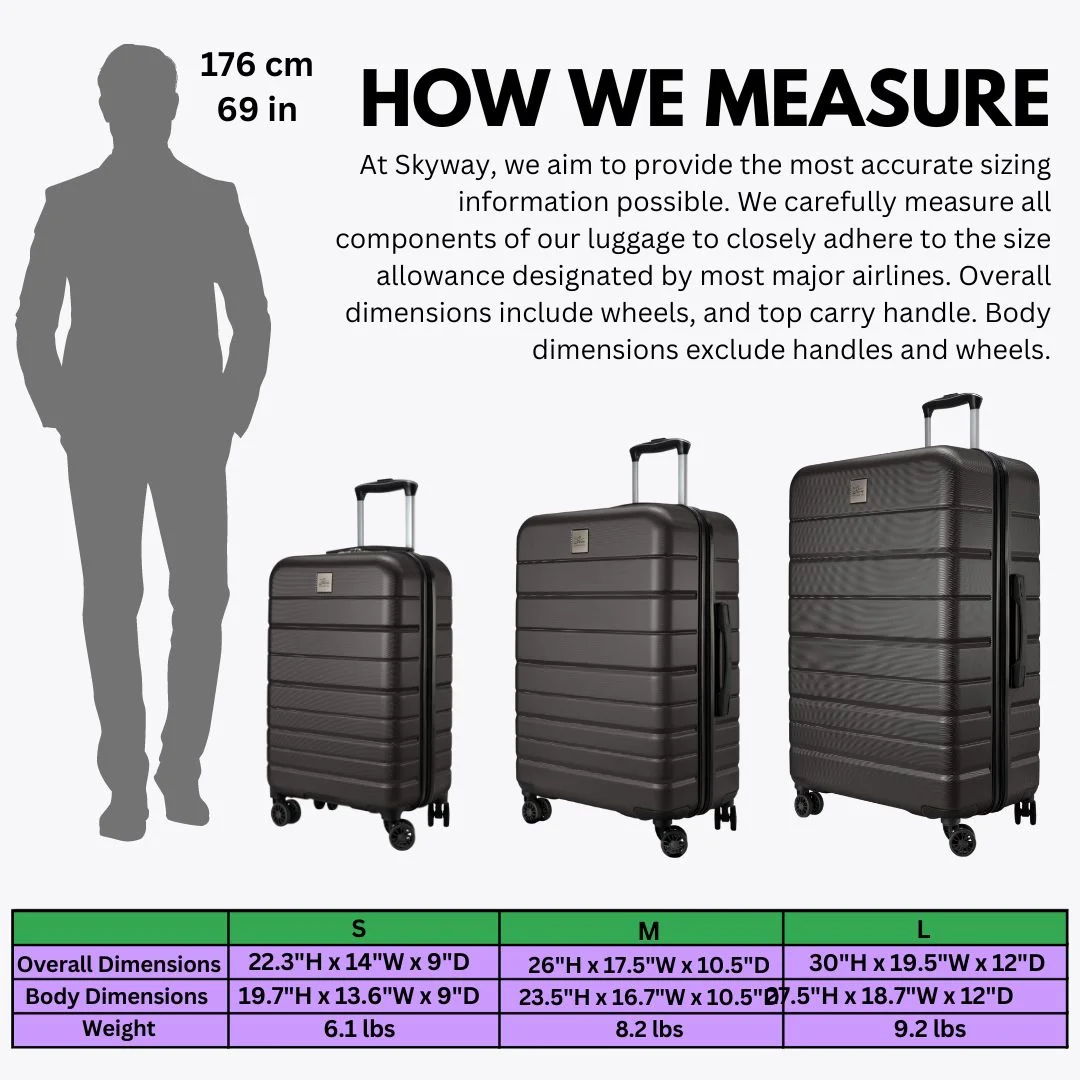 Skyway Luggage Epic 2.0 24" Hardside 8-Wheel Medium Check-In Spinner - Image 31