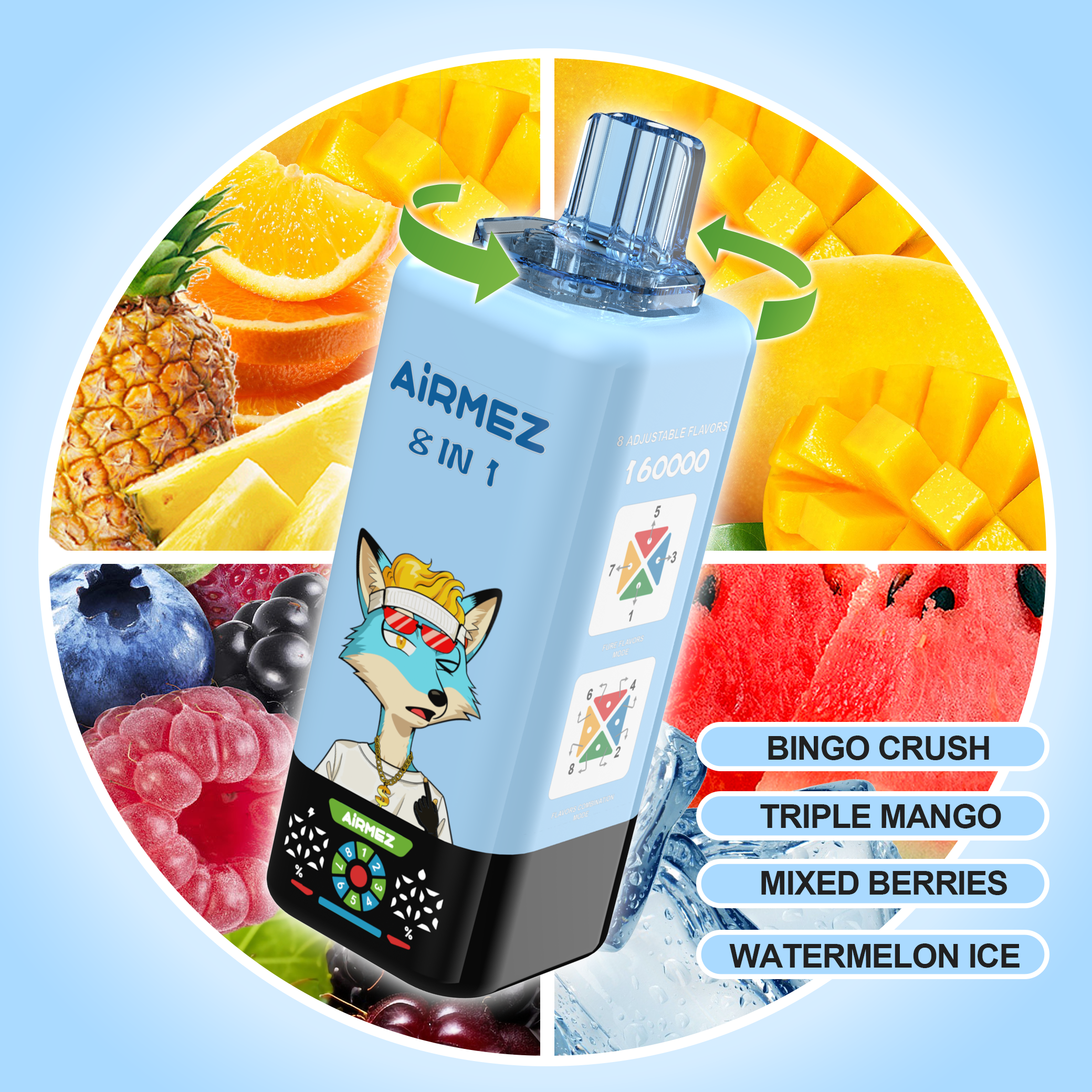 Airmez FOX 8-in-1 160000 Puffs