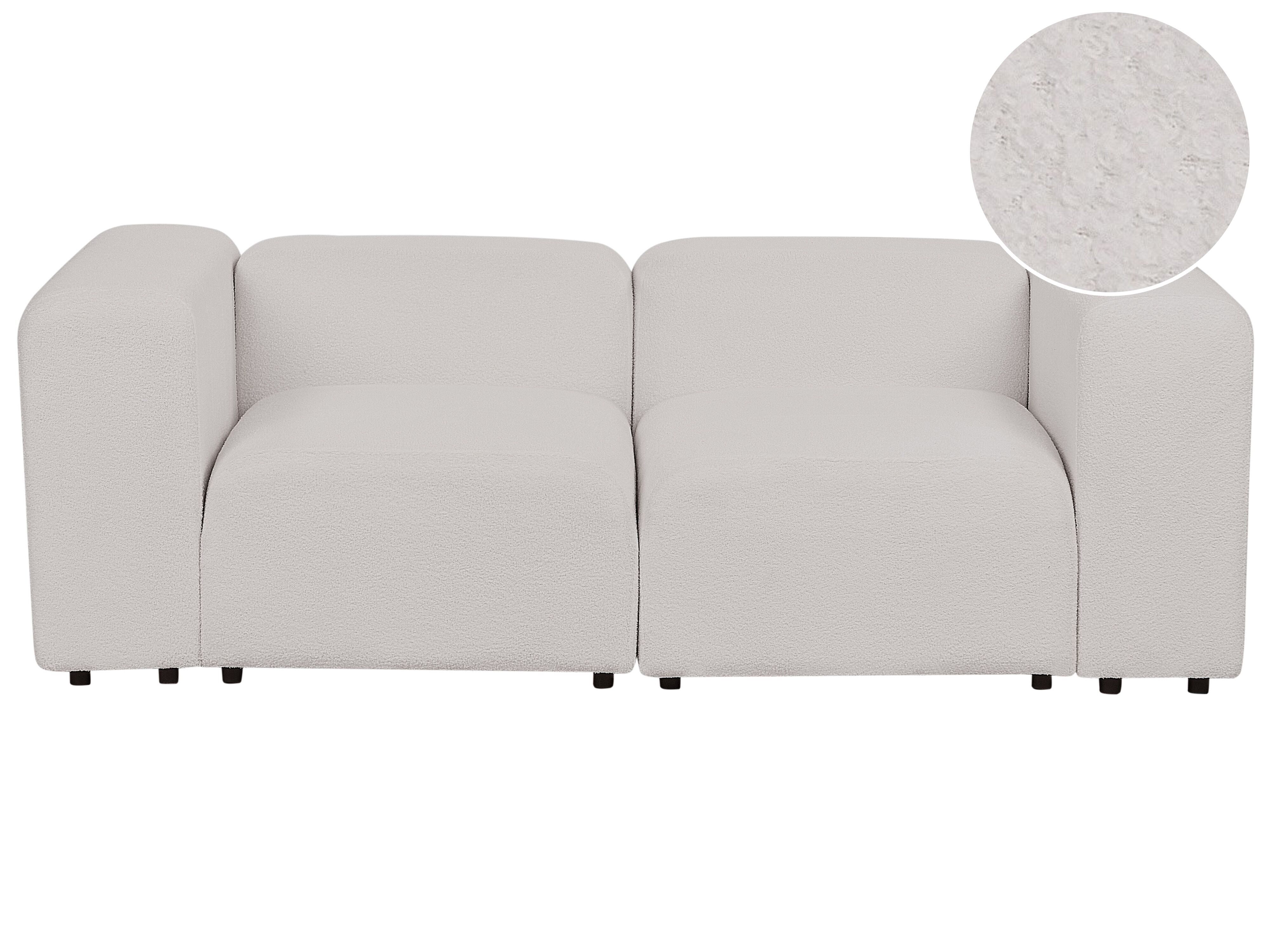 Modular Sofa 2 Seater FALSTERBO Boucle Light Grey