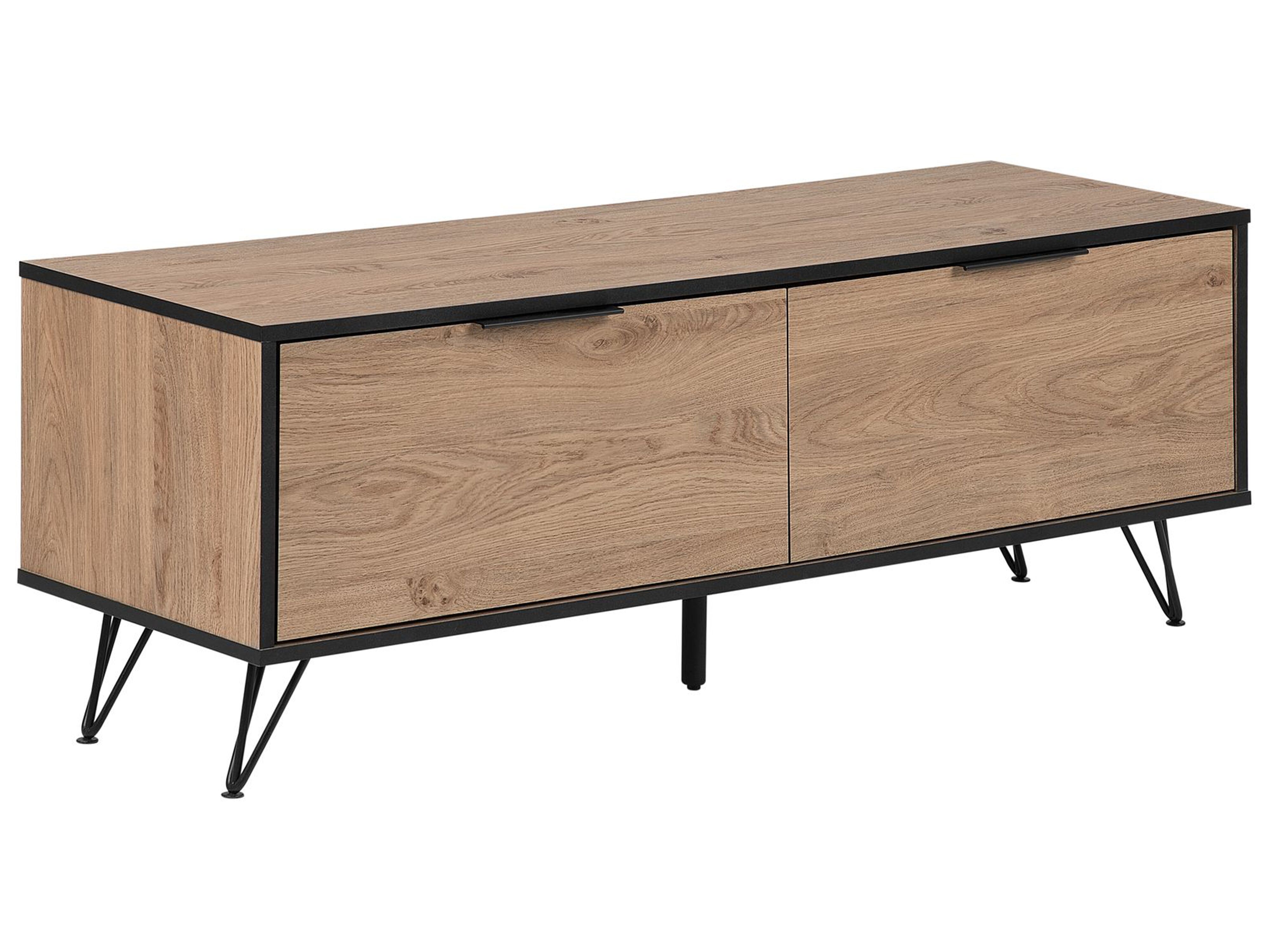 TV Stand HALSTON Brown/ Black