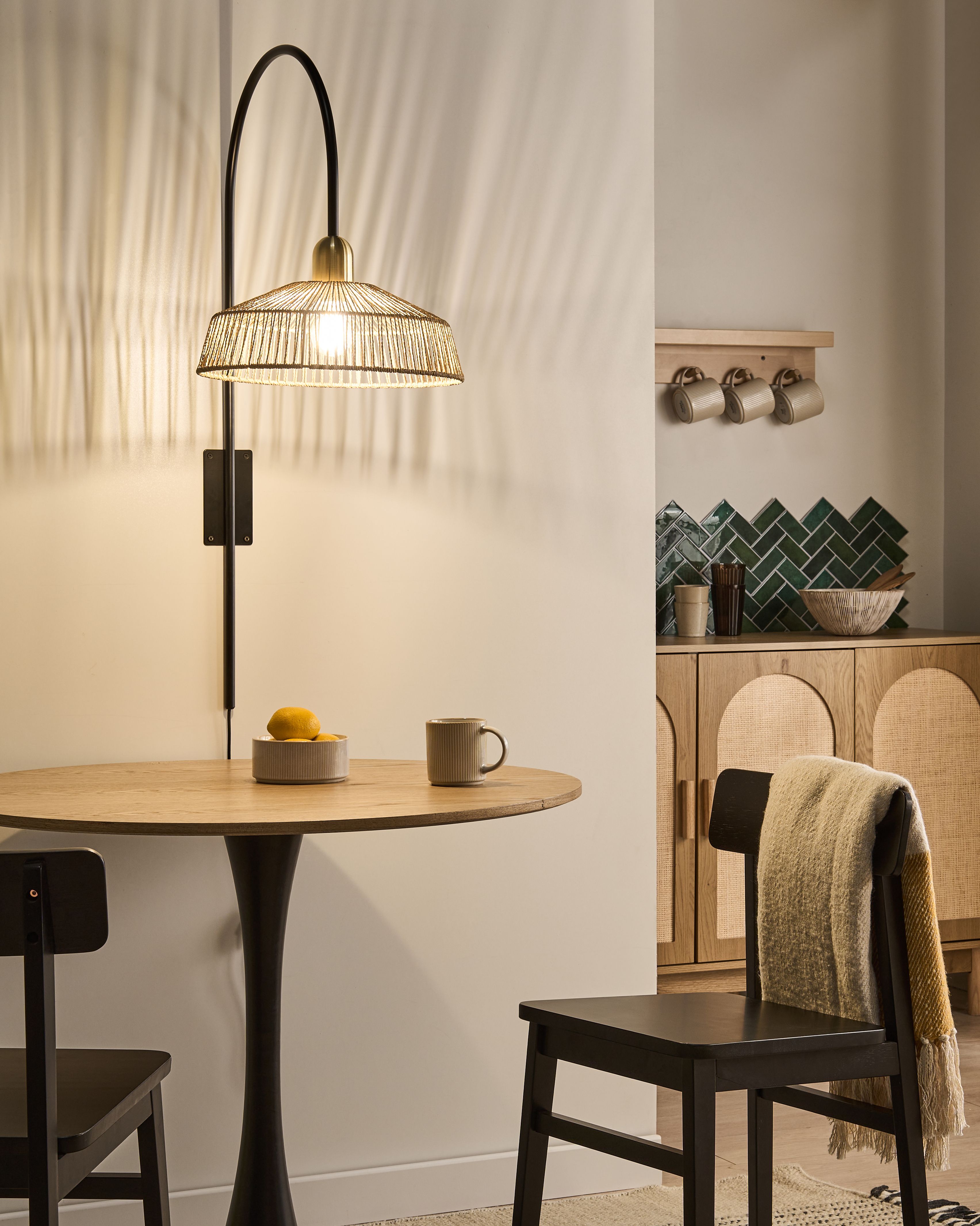 Wall Lamp NOSARA Paper Rope Natural