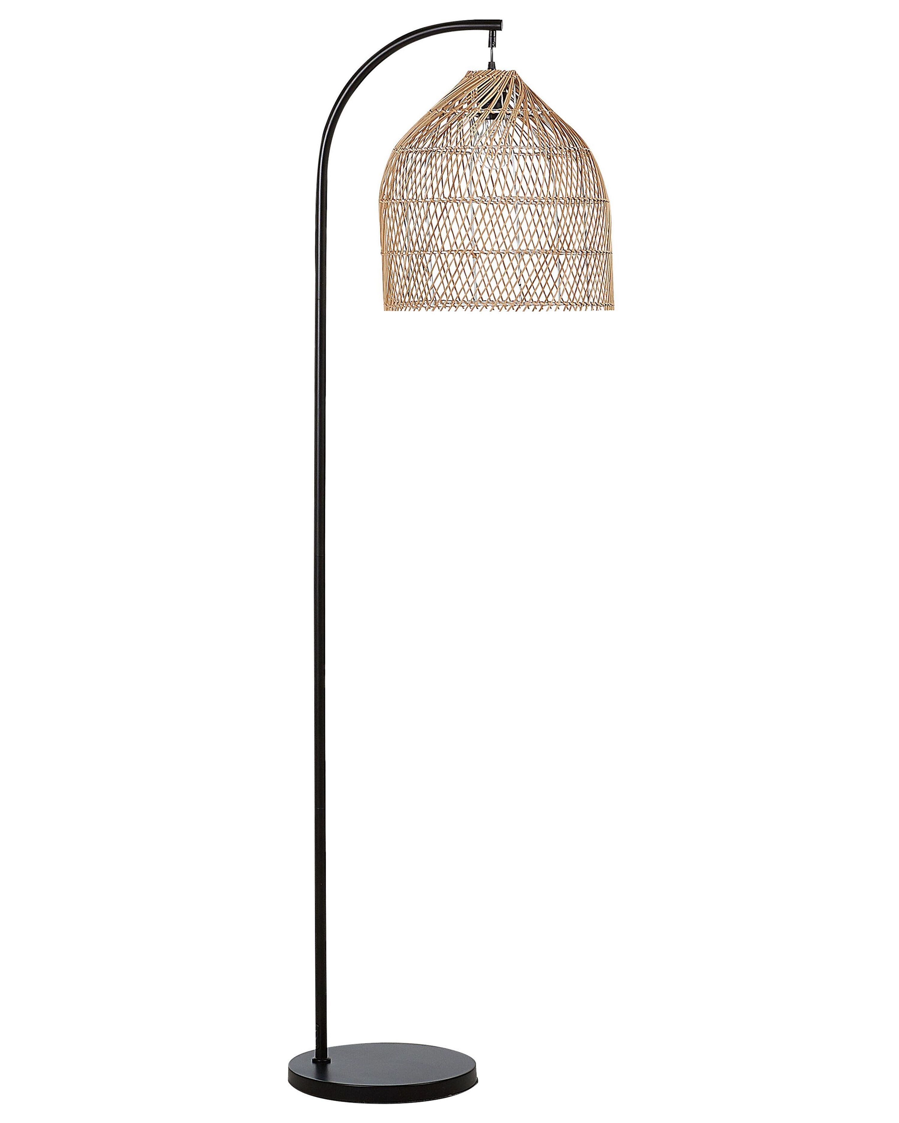 Floor Lamp BERNICA Rattan Natural