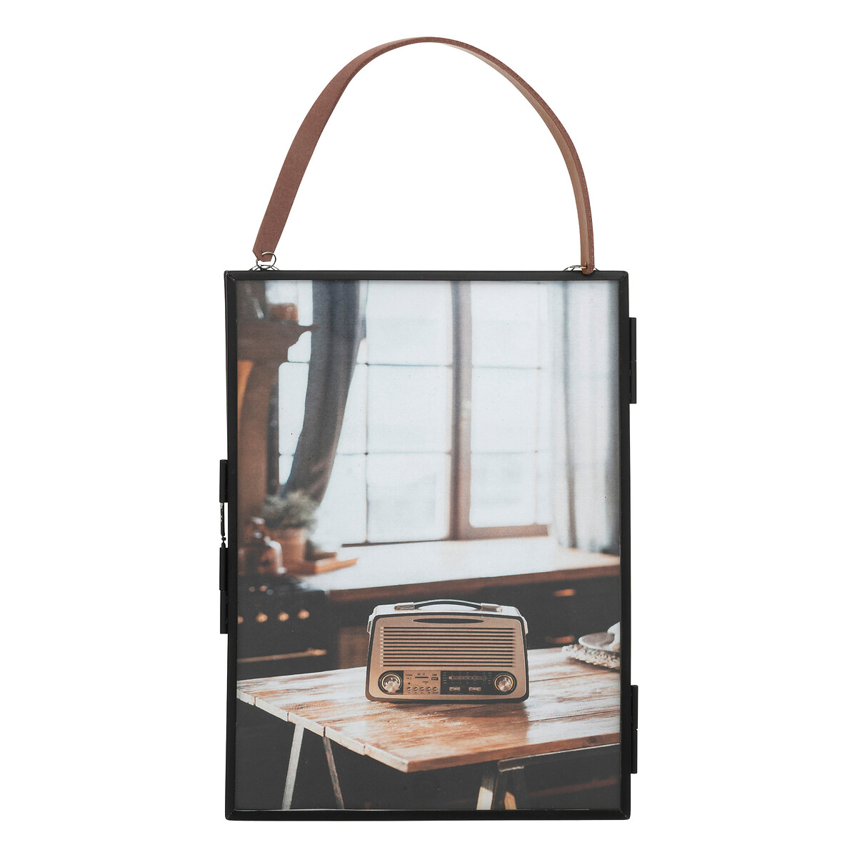 "Donna" metal photo frame Black, 13x18 cm