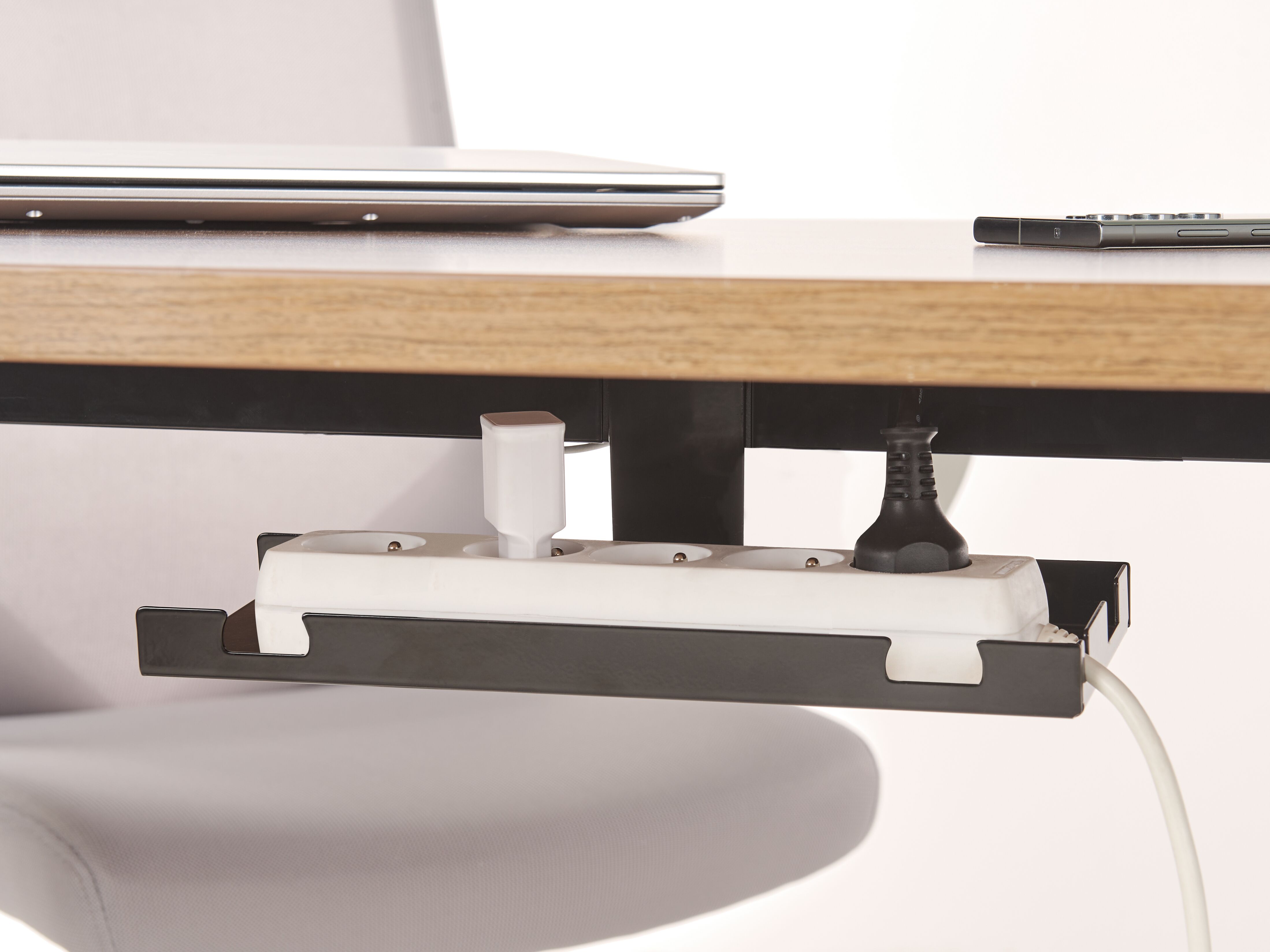 Cable Tray for Manual Adjustable Desk TRACIE Black