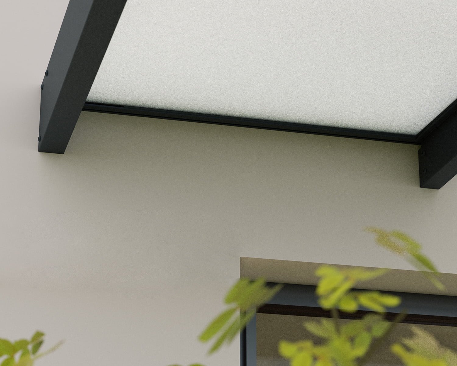 Palram - Canopia Sophia XL 2000 6' x 5' Acrylic Awning - Gray/Mist - Image 12