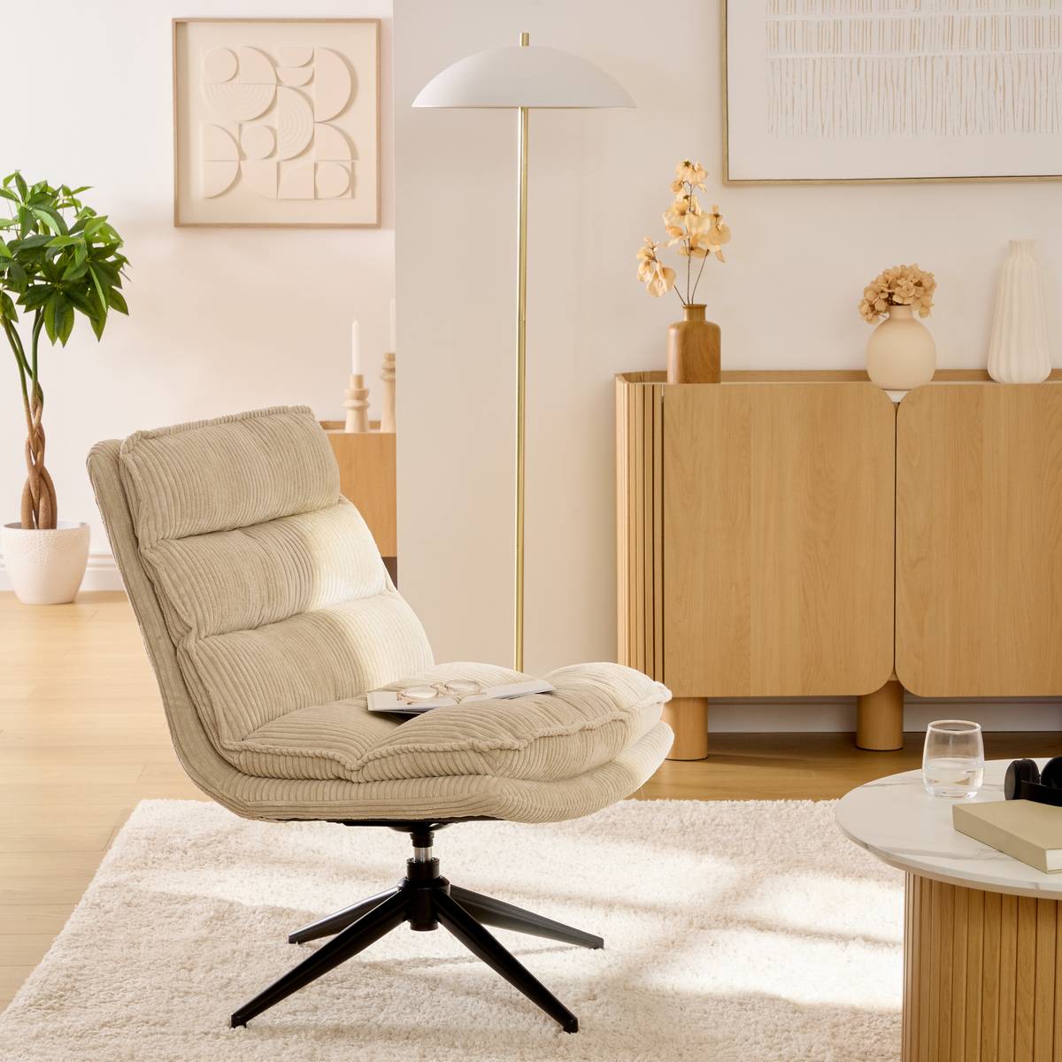 Armchair "Harper" Beige