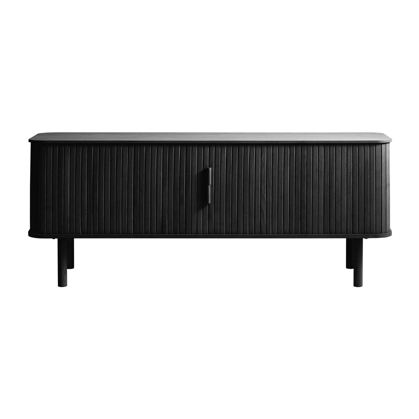 Blokker Splinted Tv-meubel - Zwart Eiken