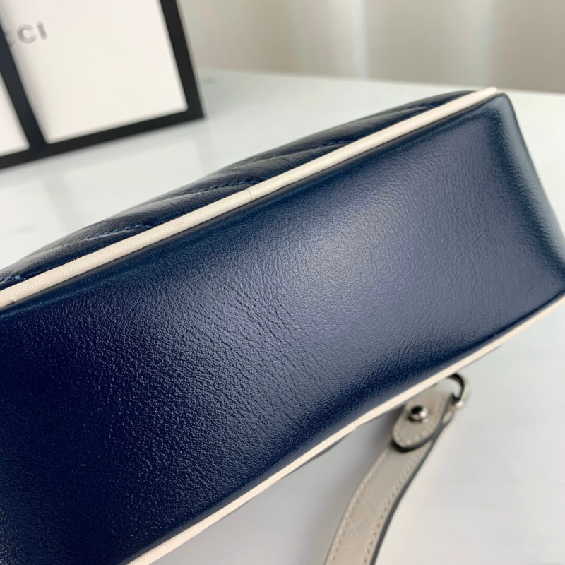 Replica Gucci Gg Marmont Matelasse Mini Bag 448065 Blue1:1High-quality replica