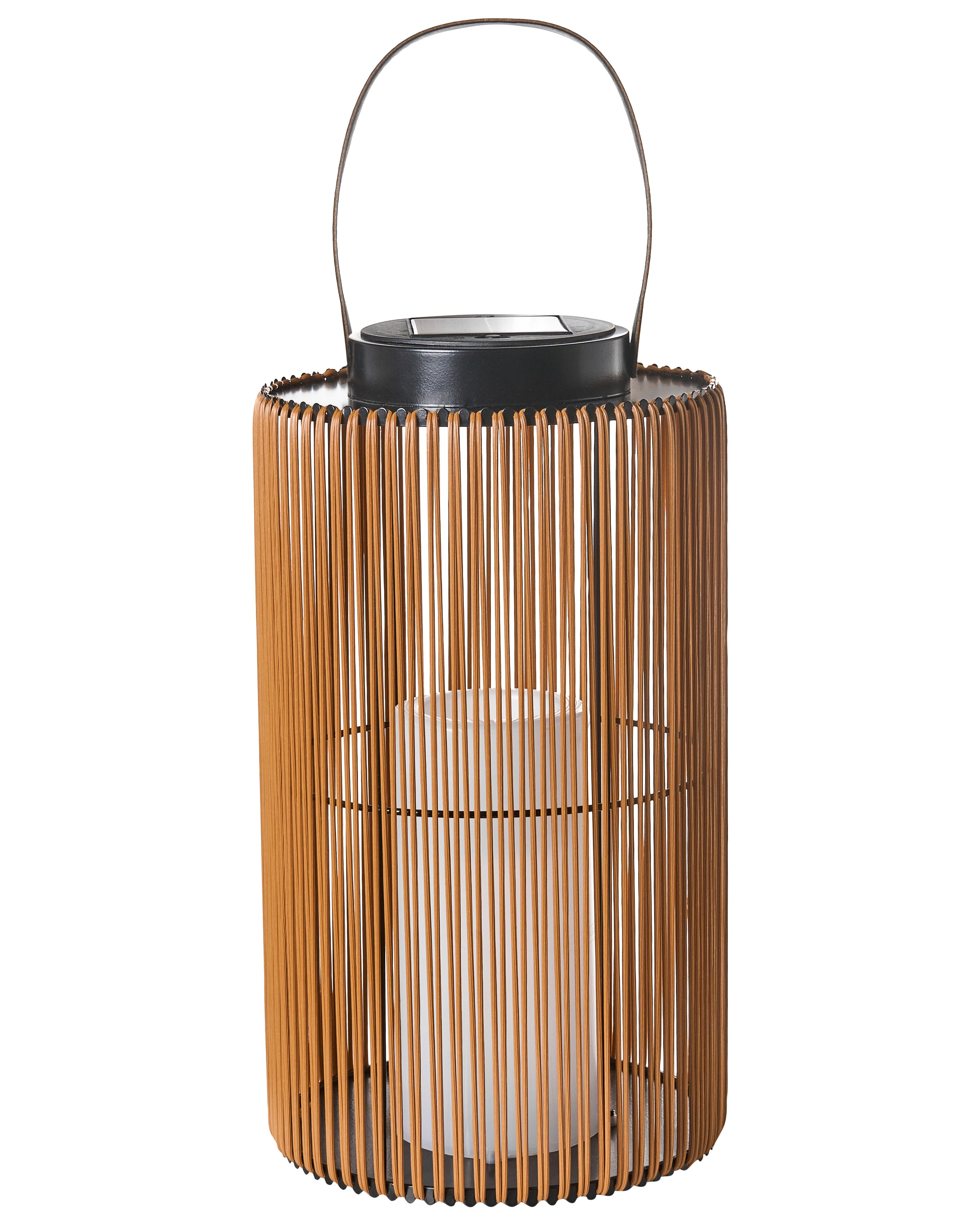 Solar Powered Lantern MACHILI 53 cm Brown