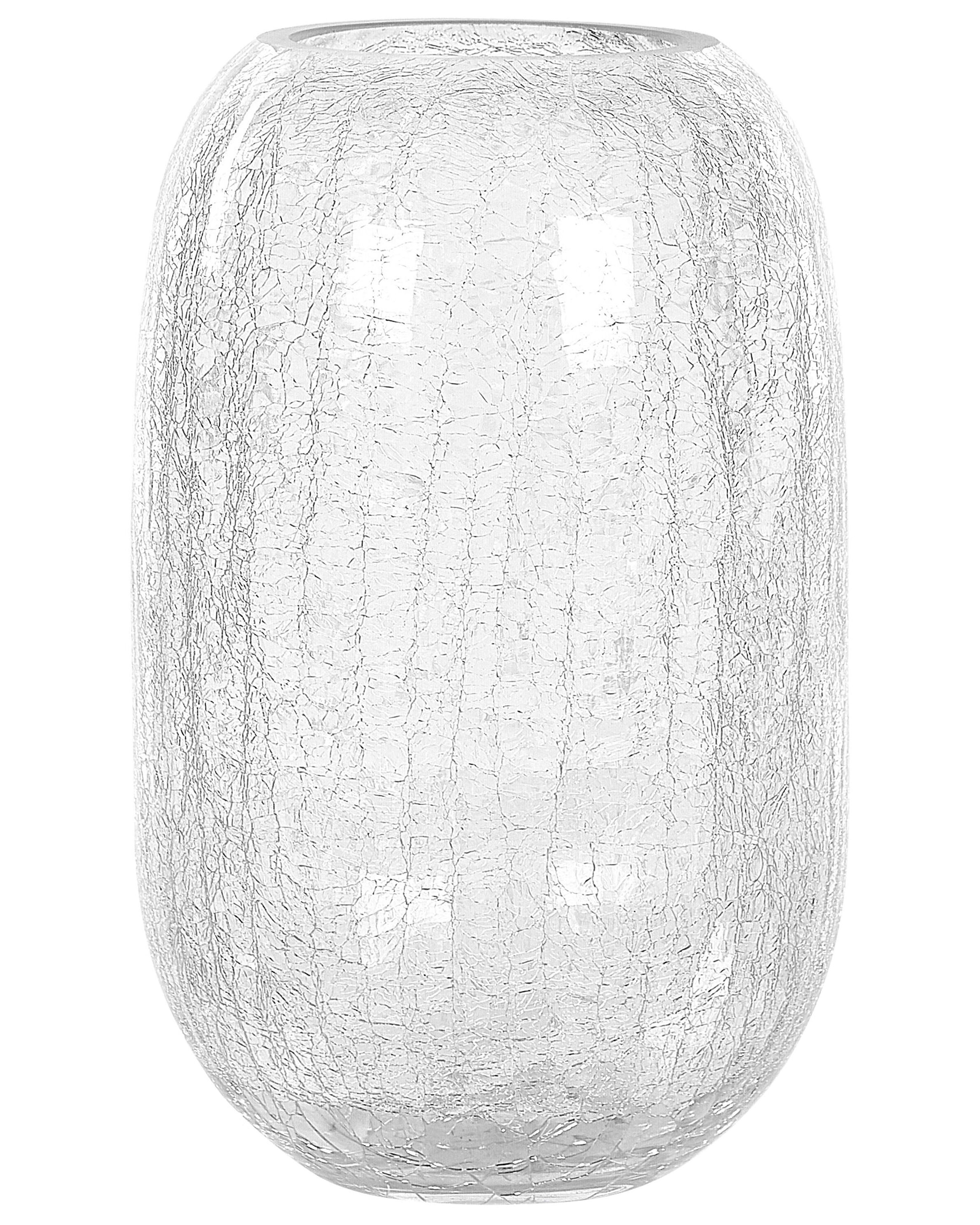 Flower Vase KYRAKALI Glass 28 cm Transparent