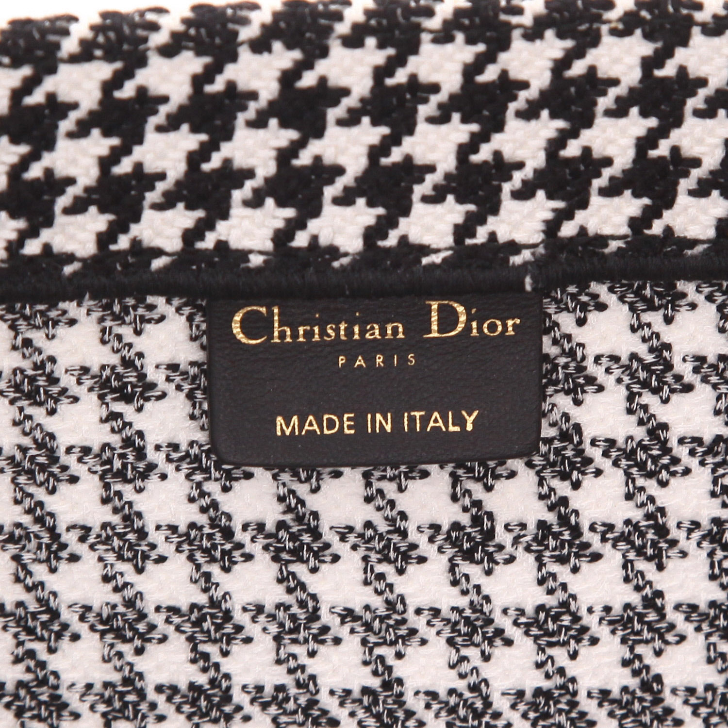 Dior Book Tote shopping bag in black and white canvas1:1High-quality replica