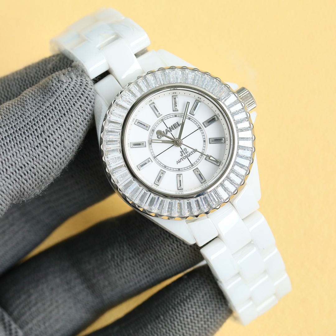 New Super Ceramic - Chanel J12 33mm watch! Goddess Welfare - White(1:1 replica) - Top club