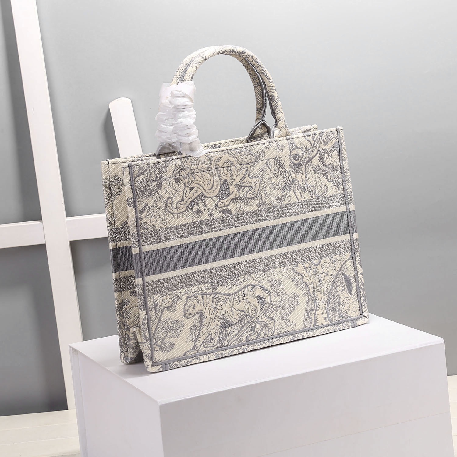 Christian Dior Medium Dior Book Tote Gray, For Women, Women’s Handbags 14in/36cm CD M1296ZTDT_M9321:1High-quality replica