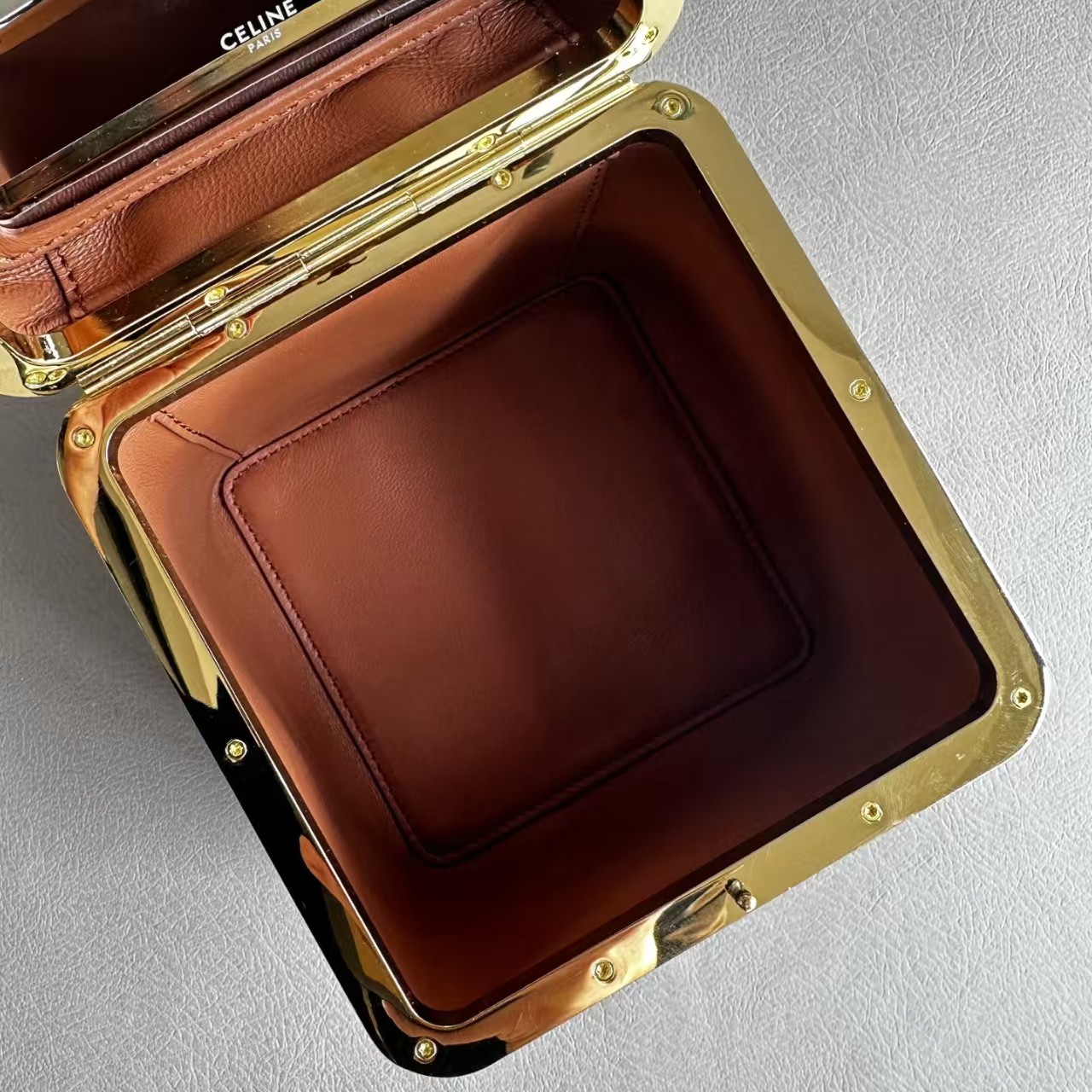 CELINE TRIOMPHE FRAME Box Bag1:1High-quality replica